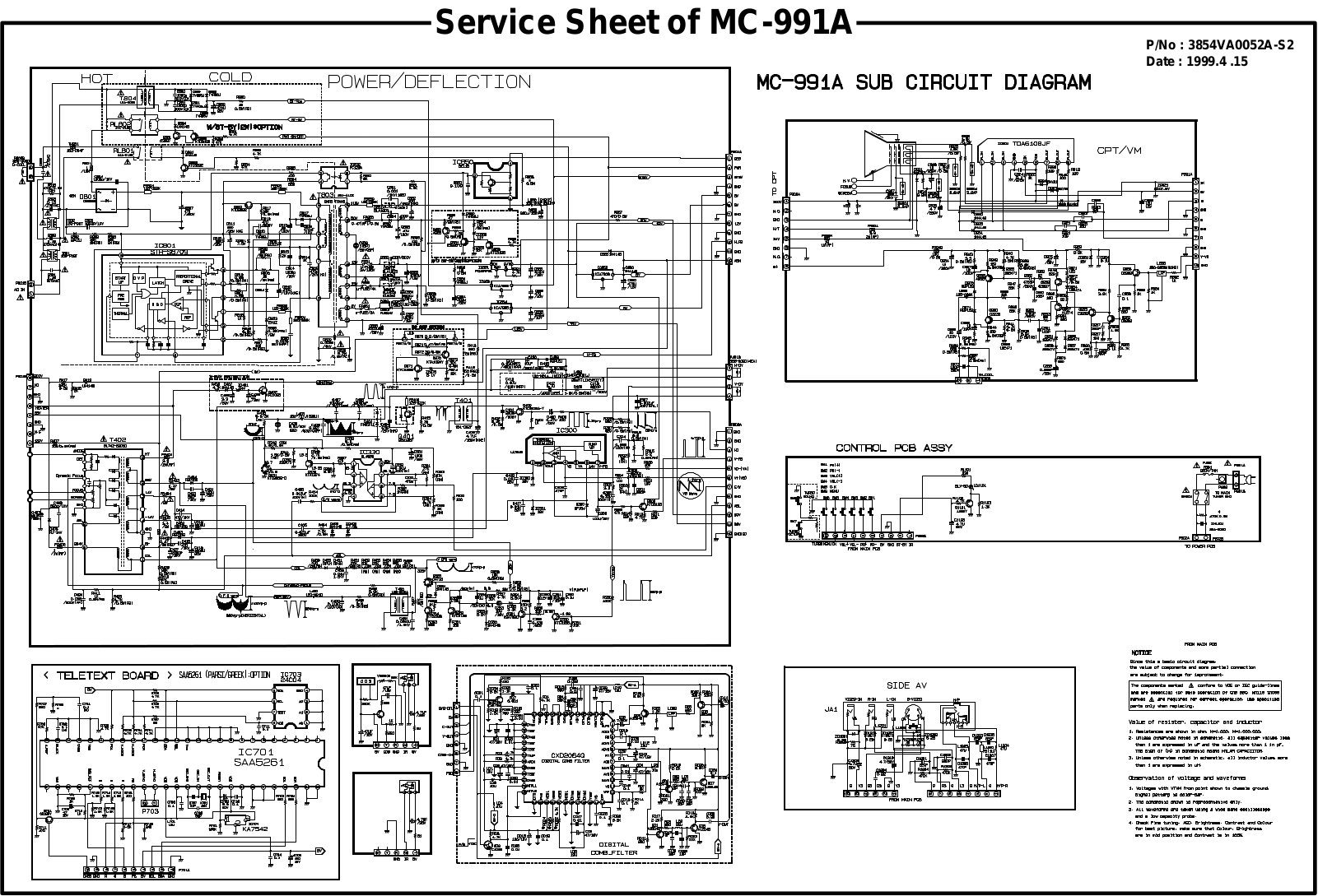 LG CE-29Q10ET Schematic