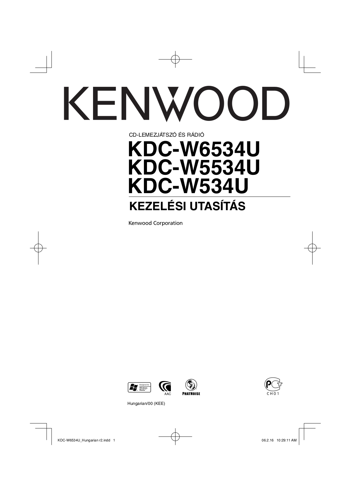 Kenwood KDC-W534U, KDC-W5534U, KDC-W6534U User Manual