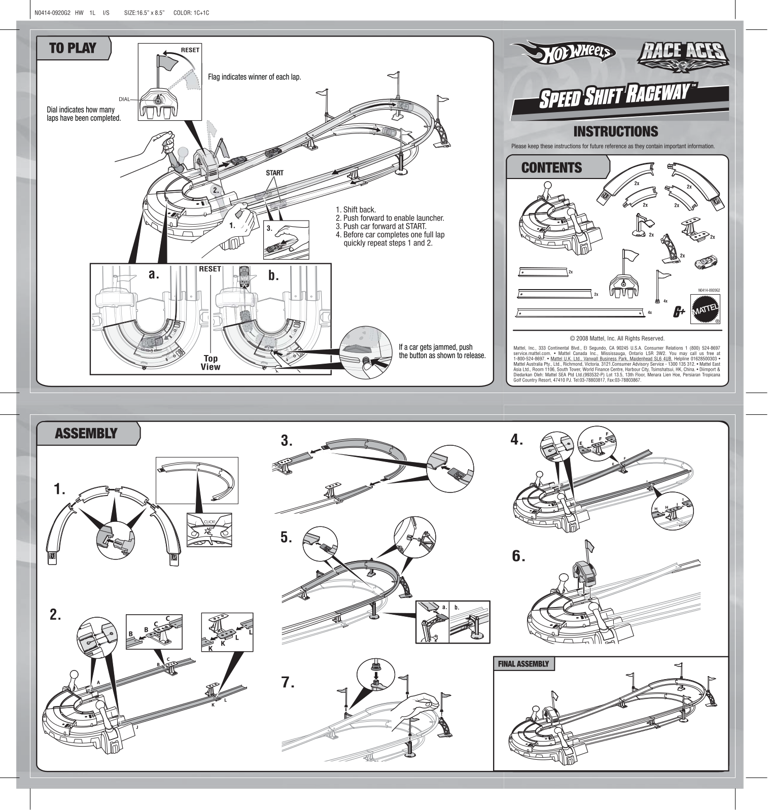 Fisher-Price N0414 Instruction Sheet