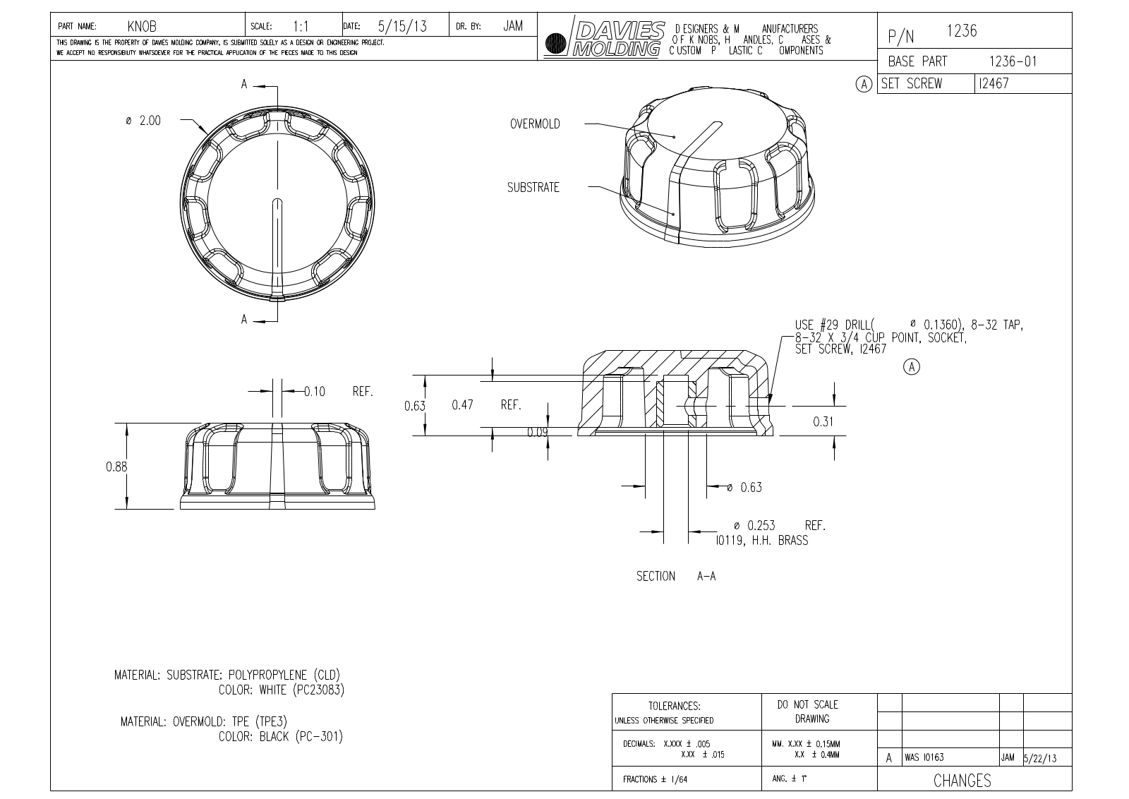 Davies Molding 1236 Reference Drawing