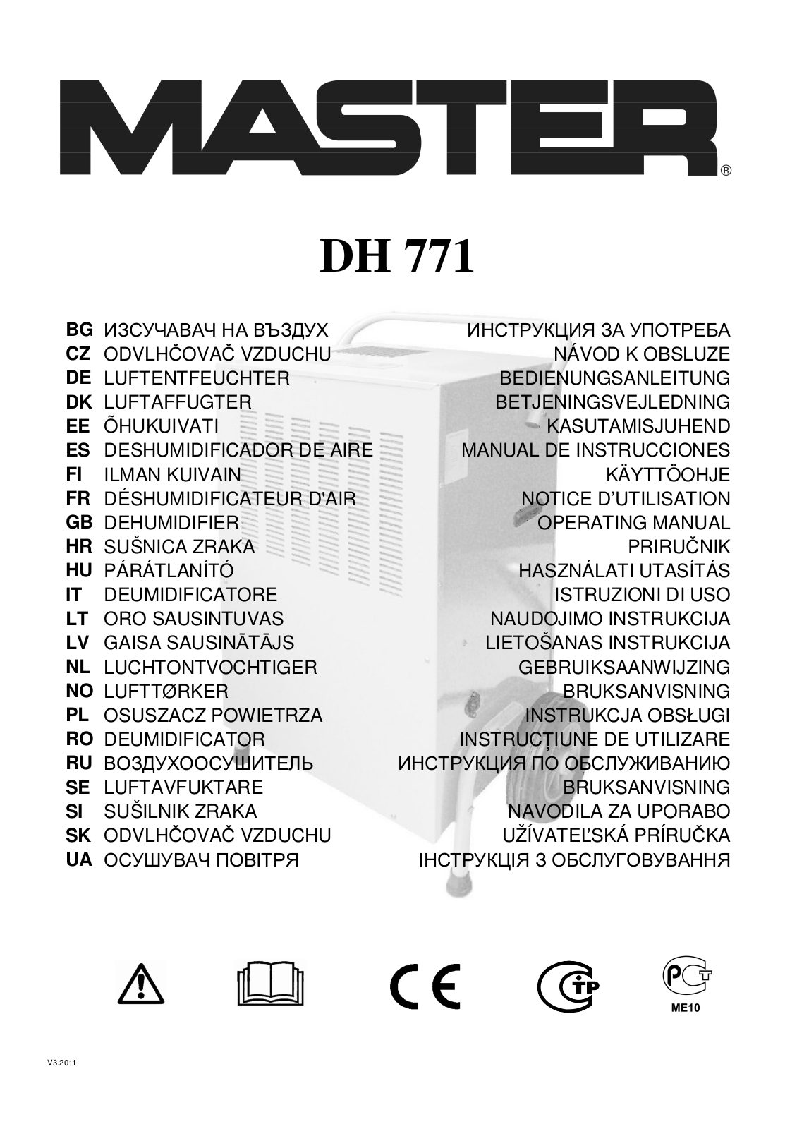 Master DH 771 User Manual