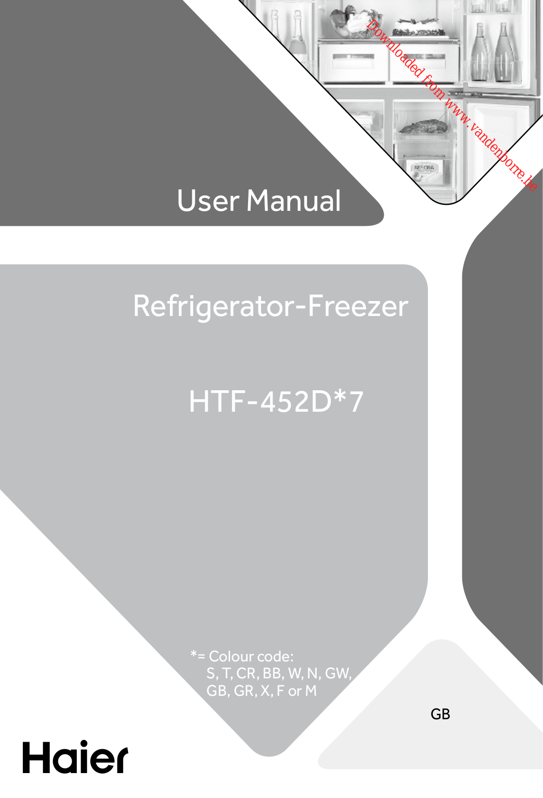 HAIER HTF-452DM7 User Manual