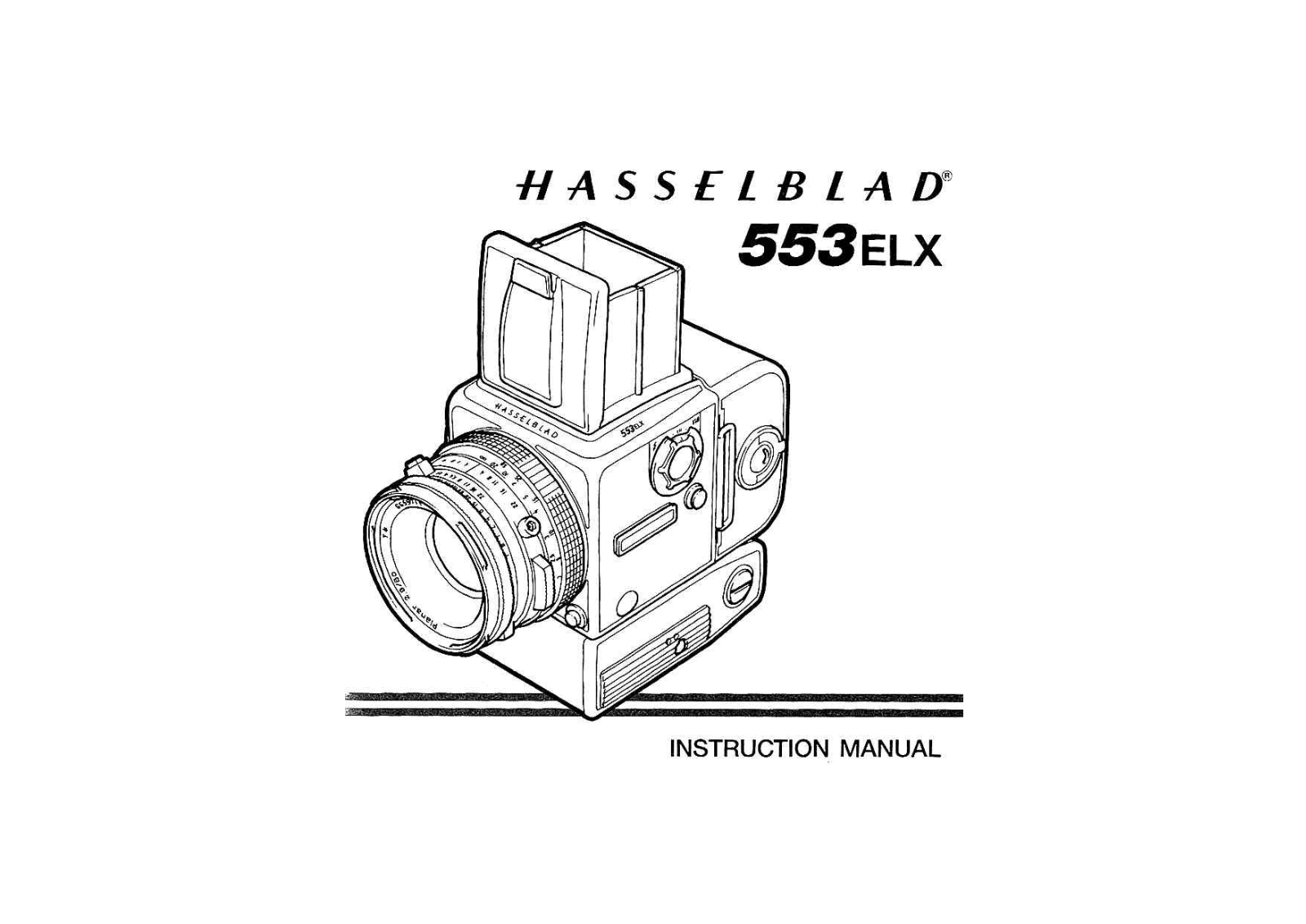 Hasselblad 553 ELX Instruction Manual