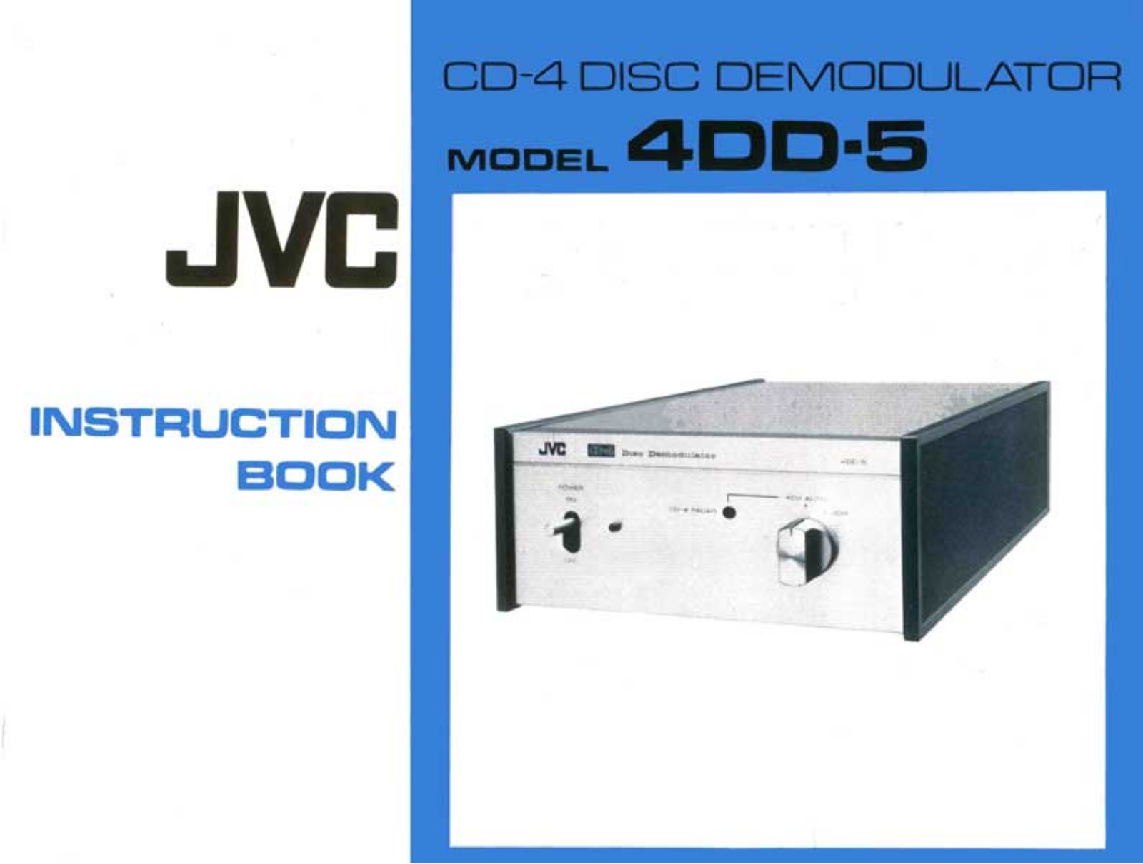 JVC 4-DD-5 Owners manual