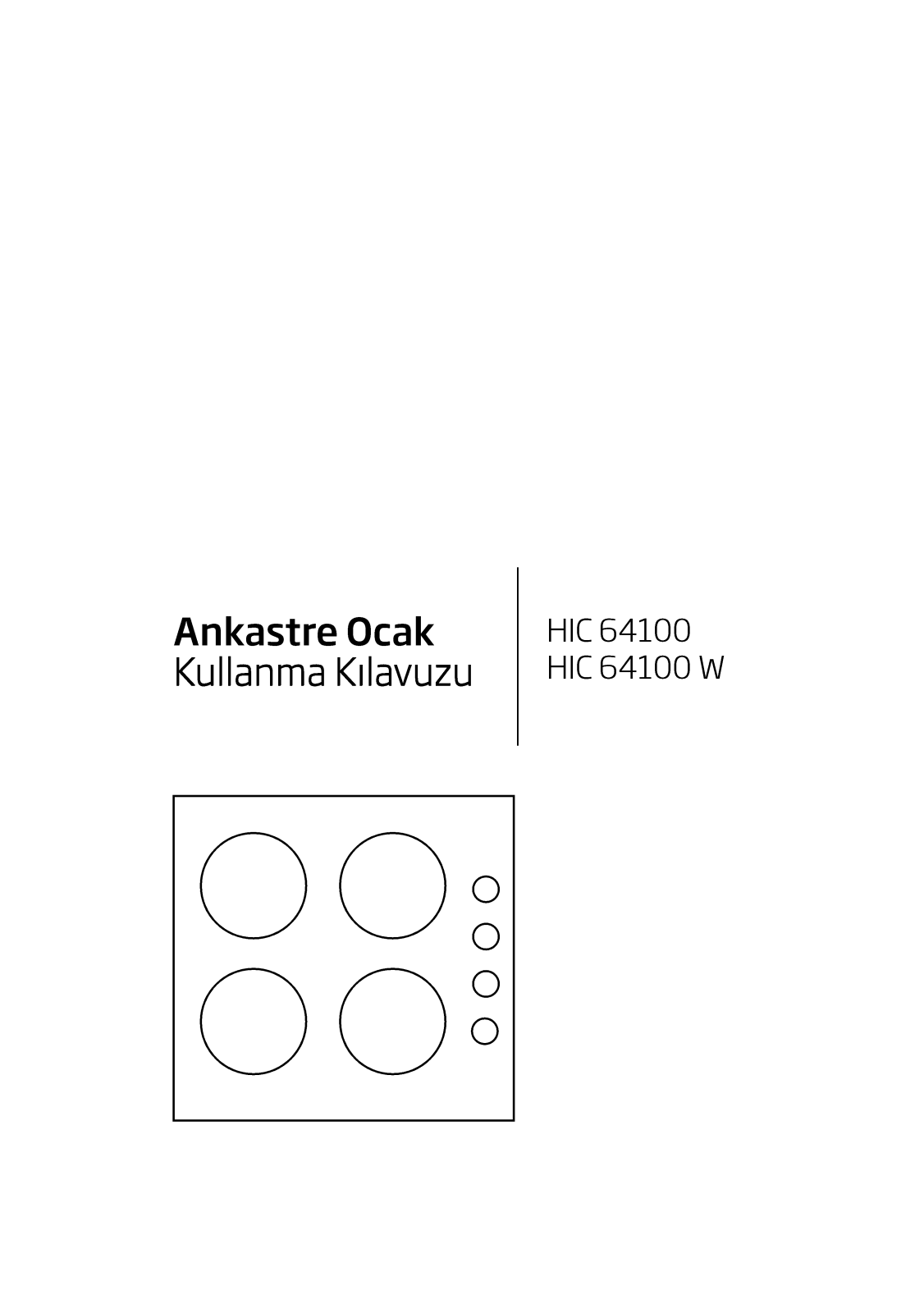 Beko HIC 64100, HIC 64100 W User manual