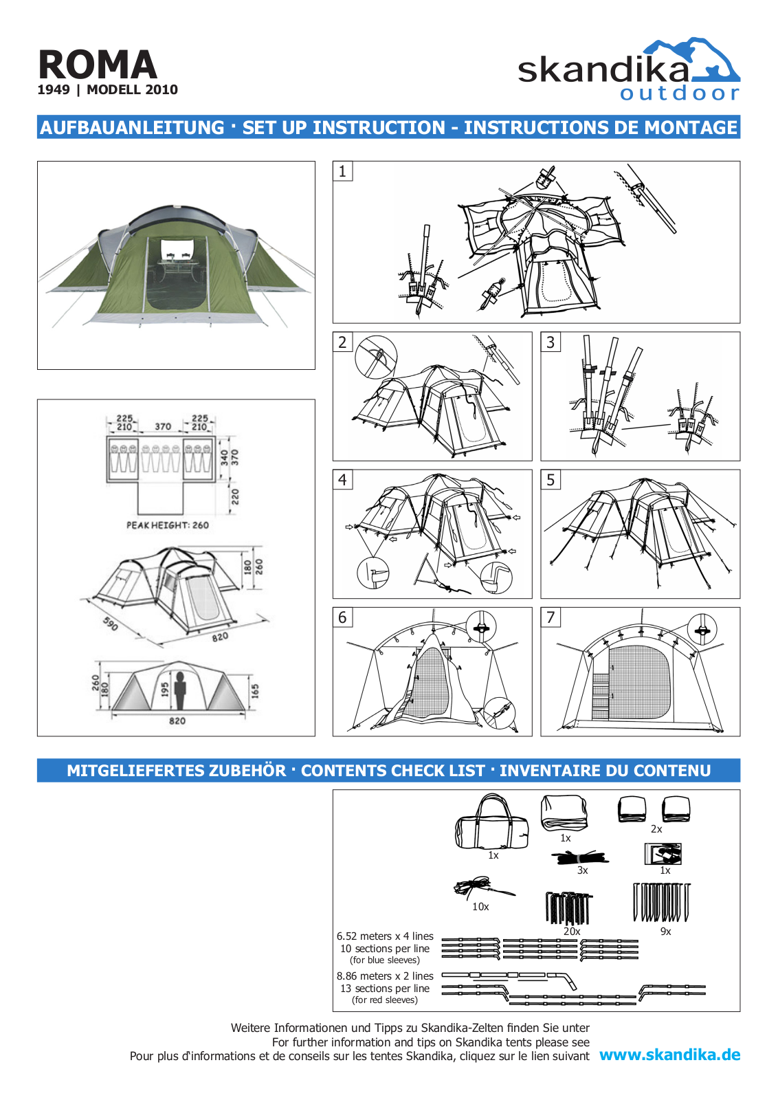 Skandika Roma User Manual