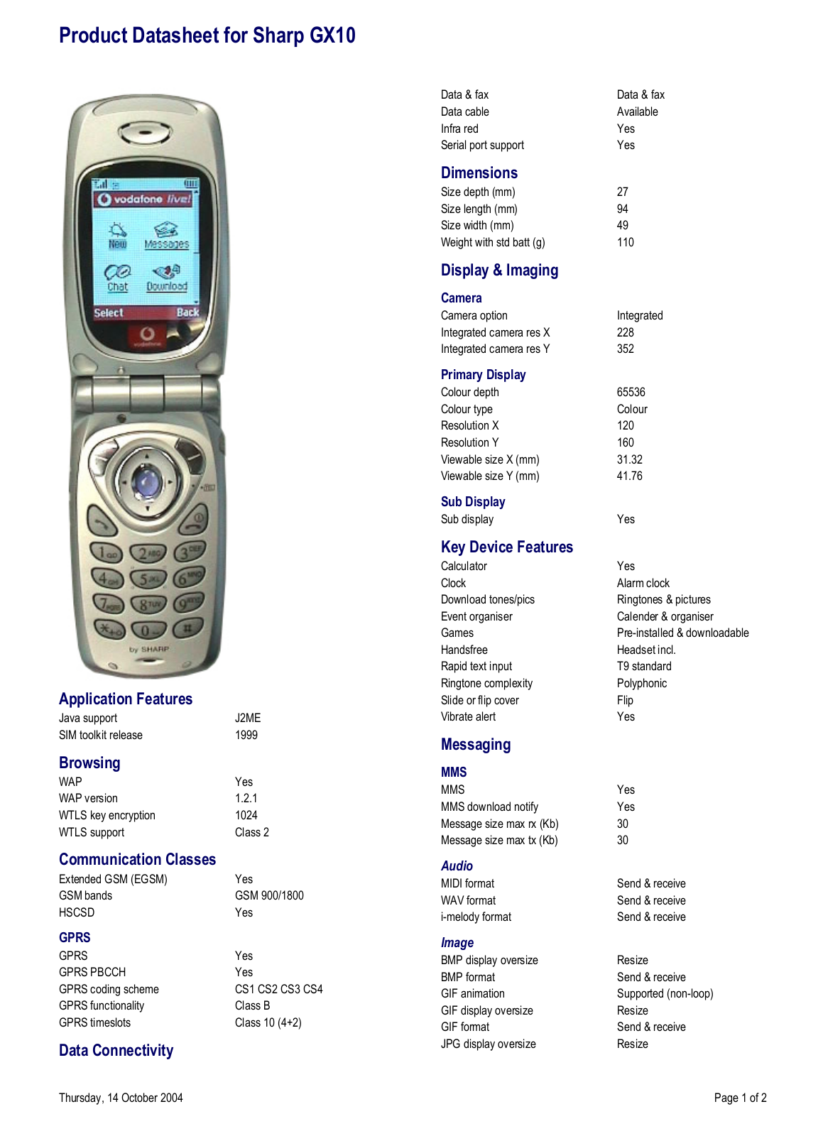 Sharp GX10 User Manual