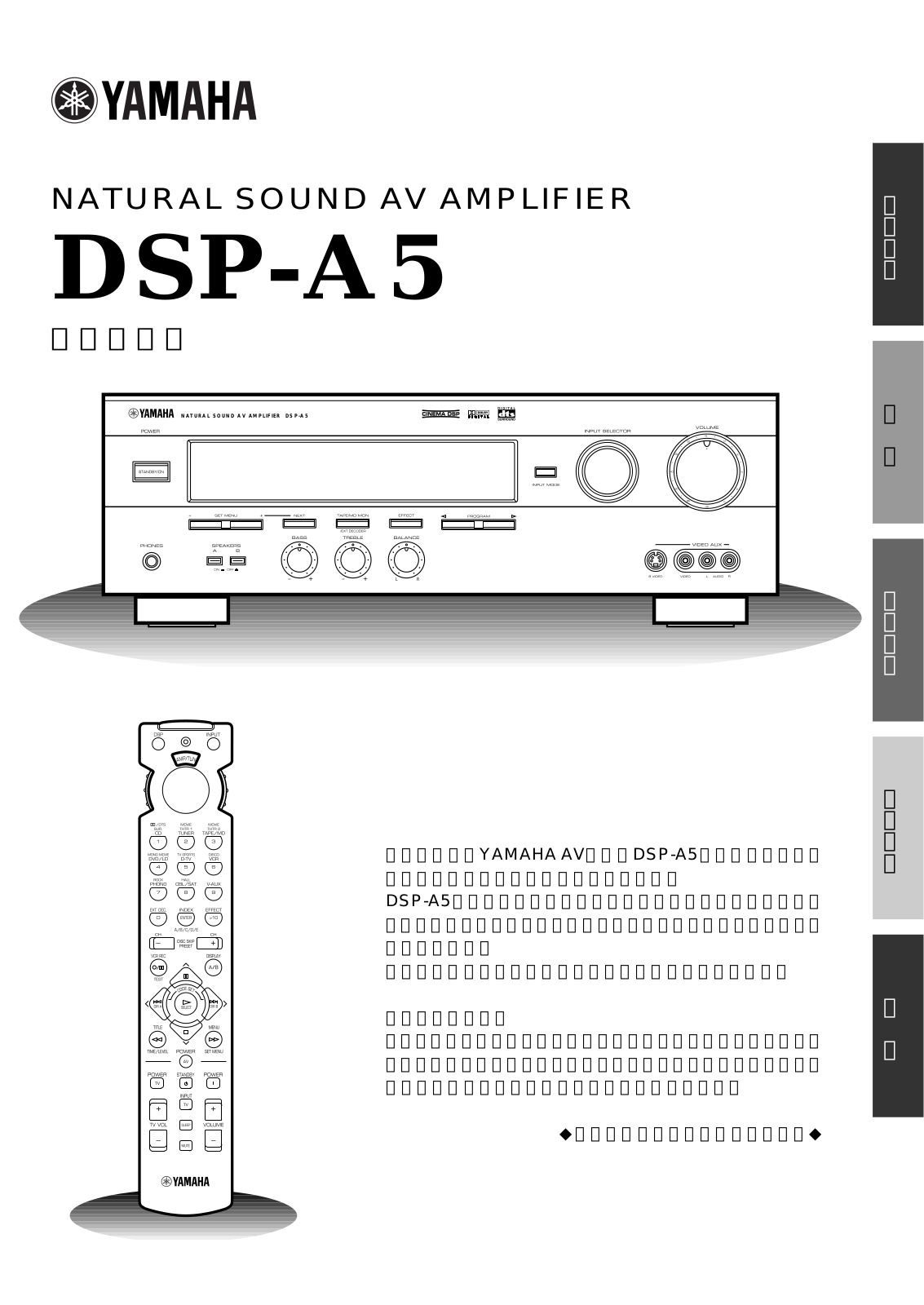 YAMAHA DSP-A5 User Manual