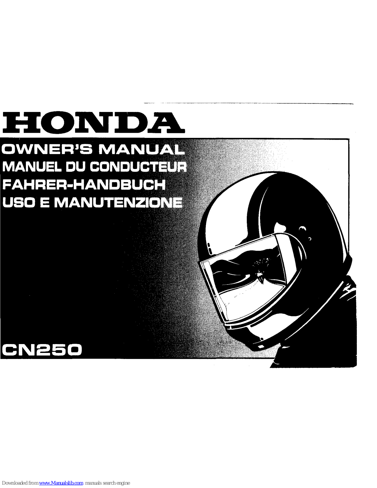 Honda CN250 Owner's Manual