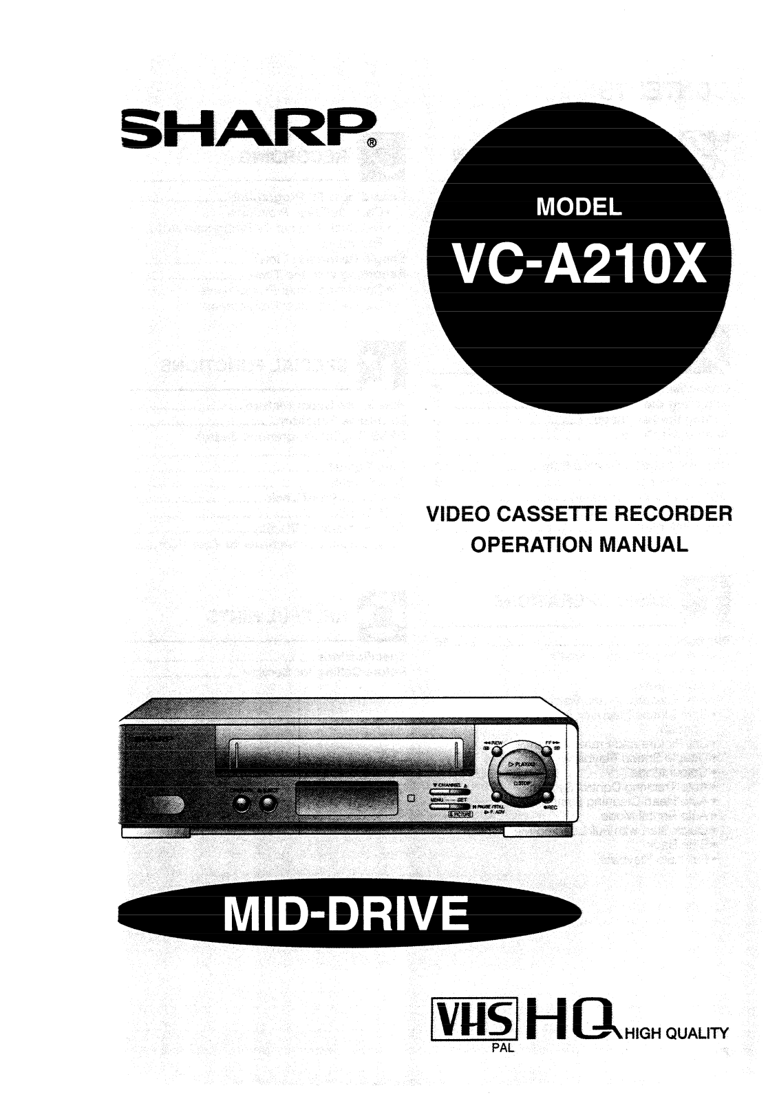 Sharp VC-A210X Operation Manual - ManualMachine.com
