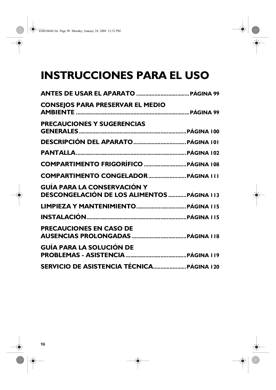 Whirlpool ARC4440/PW, WTE 5243 A NFM, WTE 5243 A NFS, WTE 5243 A NFPW User Manual