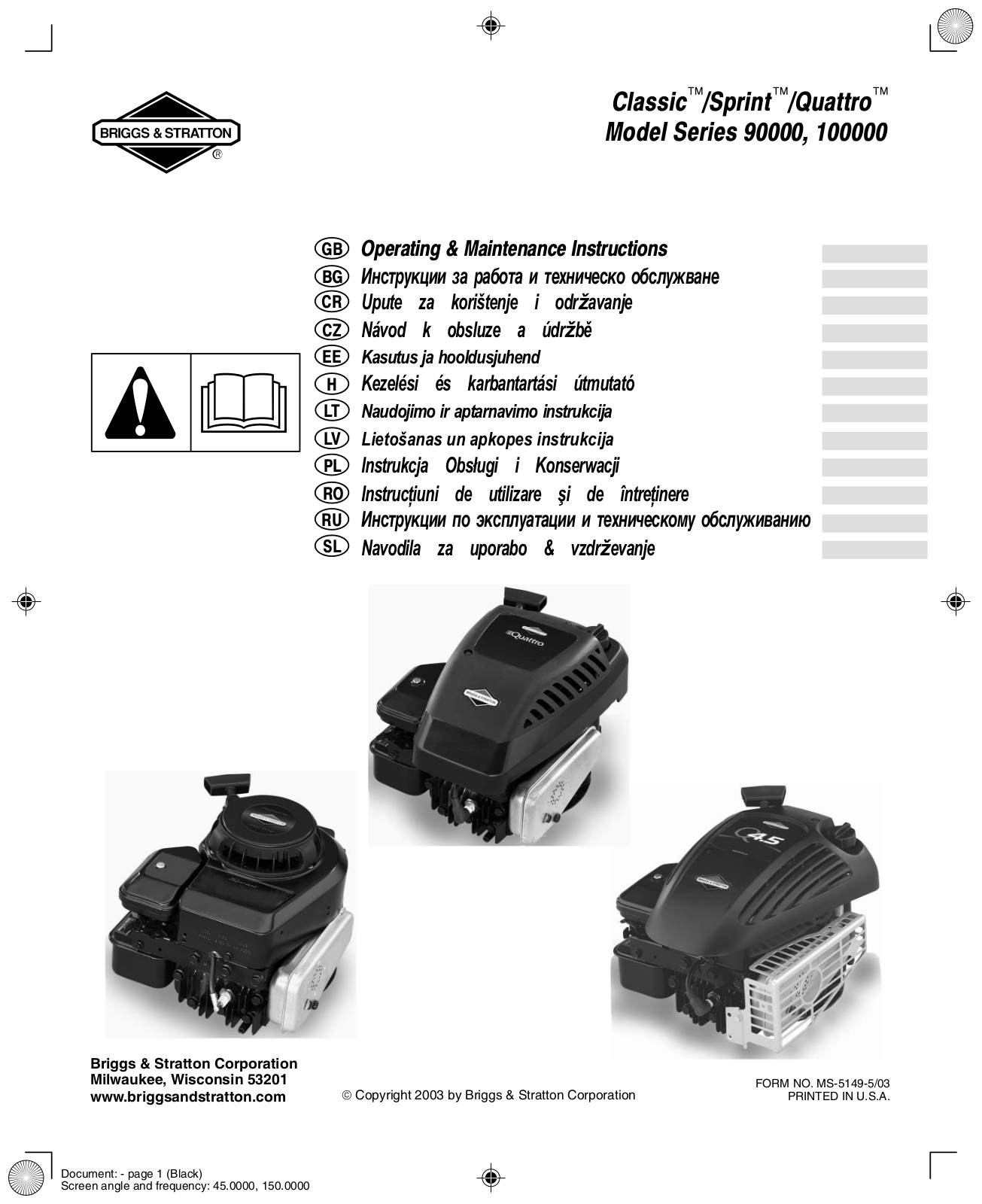 MAKITA 90000, 100000 User Manual