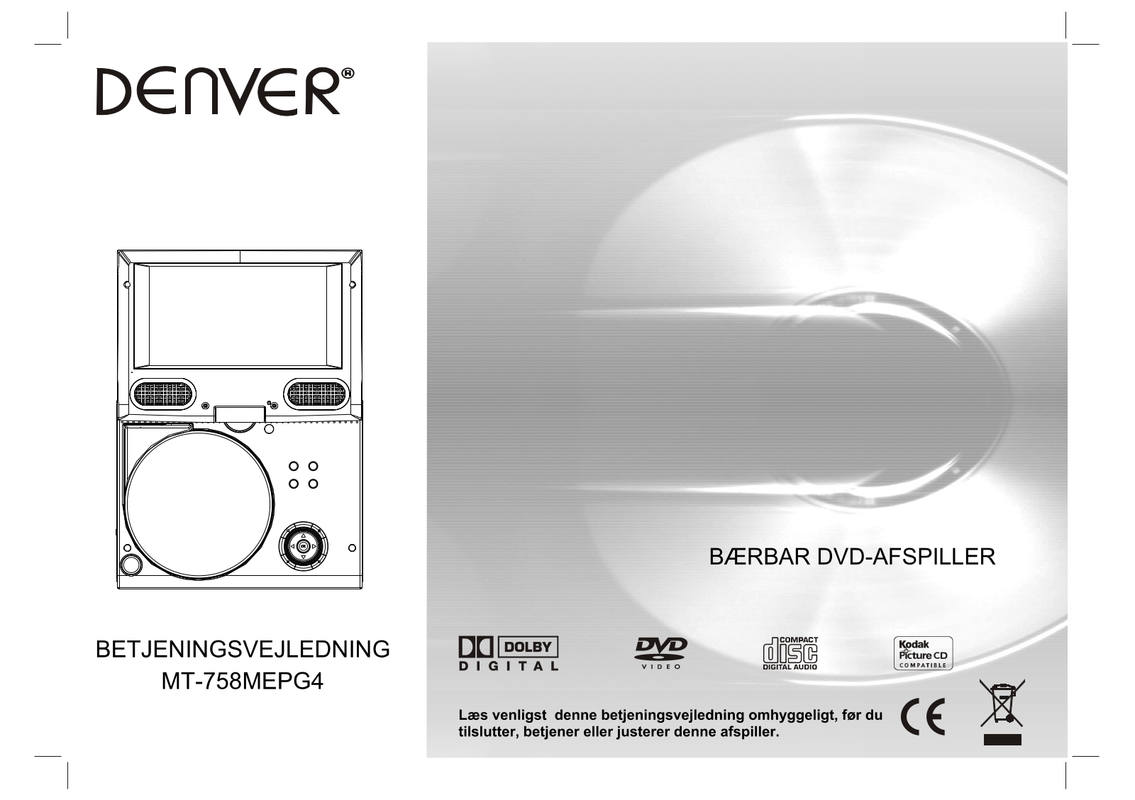 Denver MT-758 User Manual