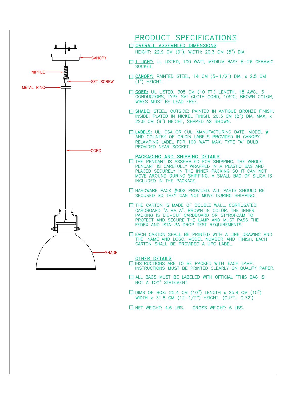 Breakwater Bay LFMF1383 Specifications - ManualMachine.com