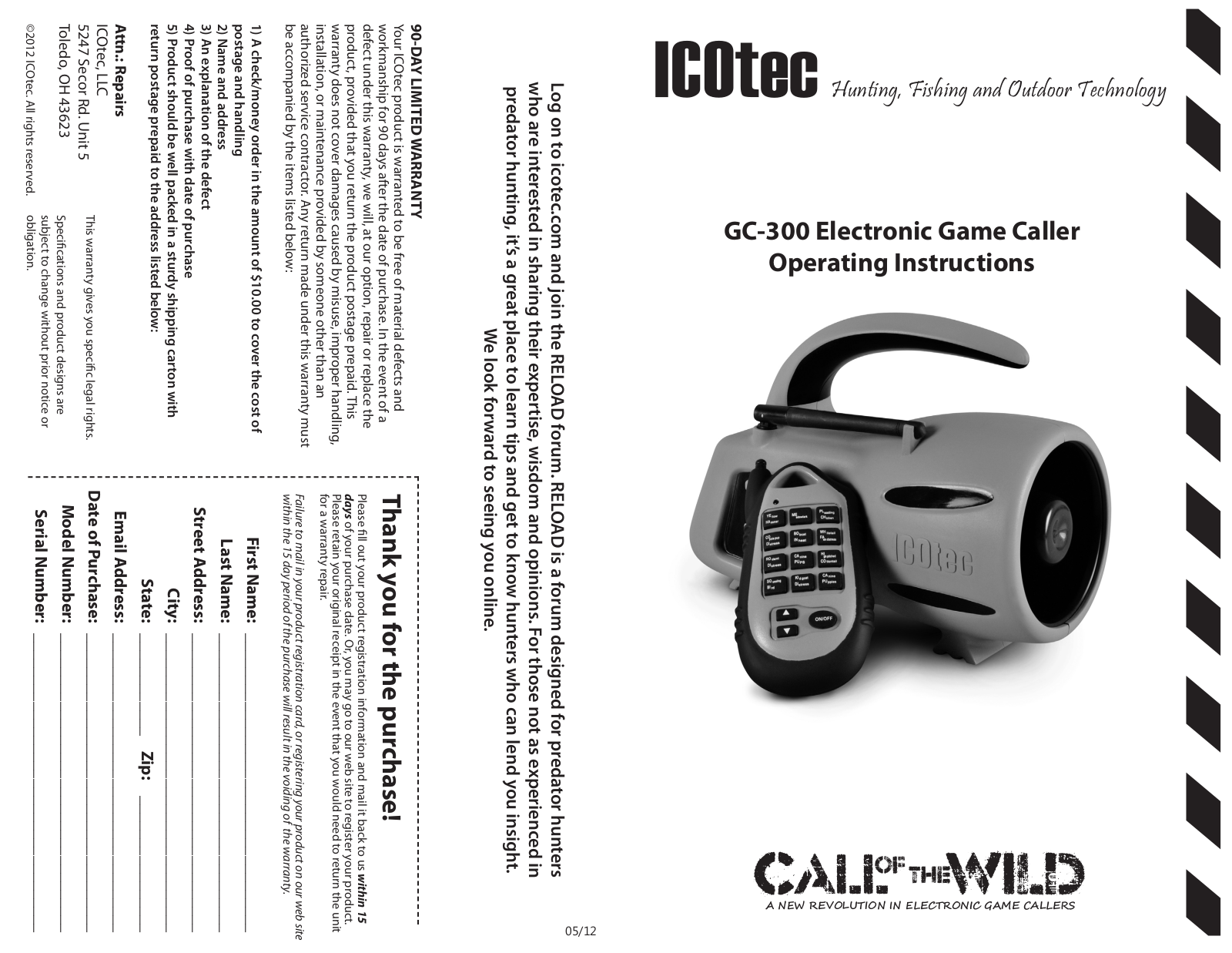 ICOtec GC-300 User Manual