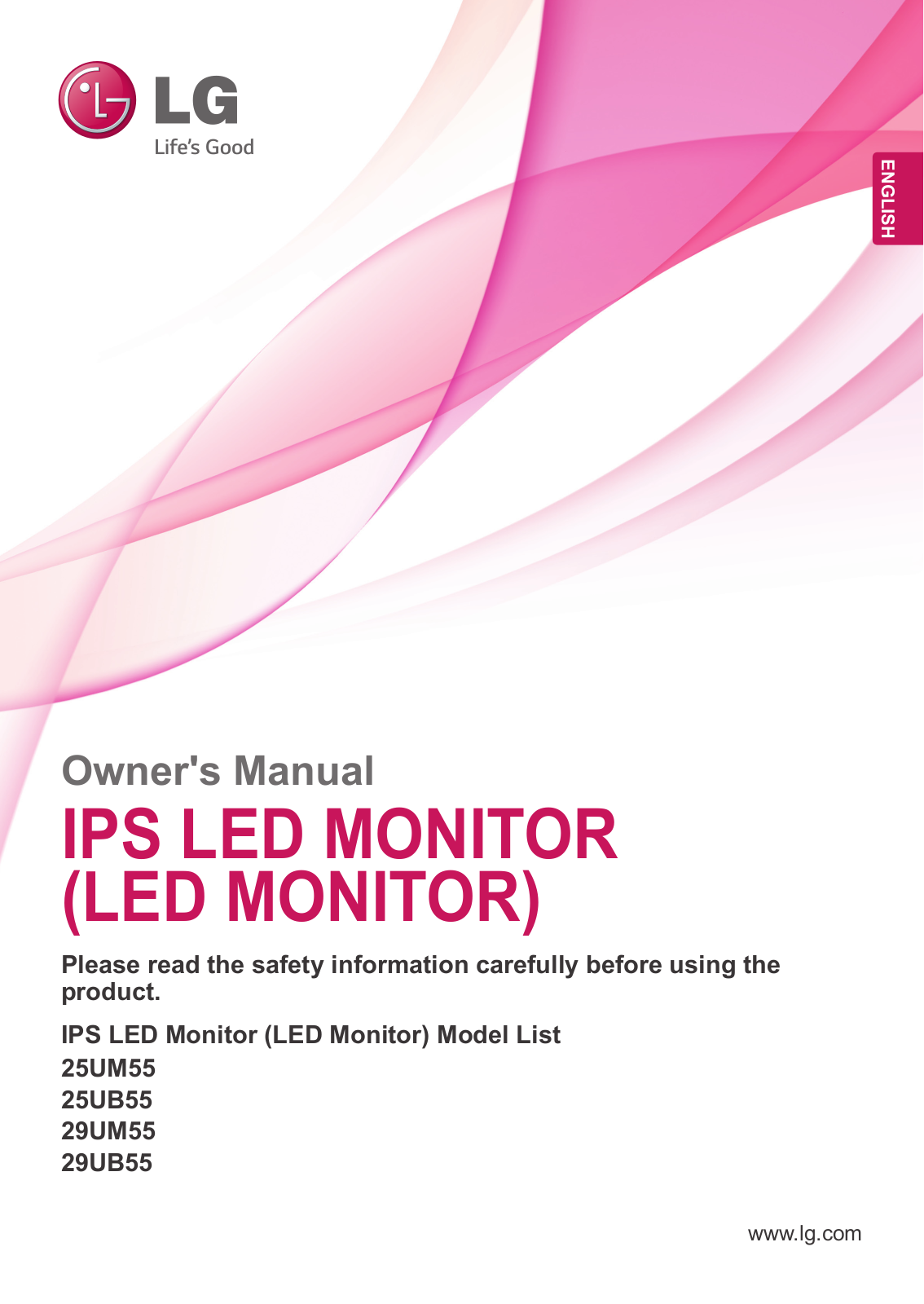 LG 29UB55-B User manual