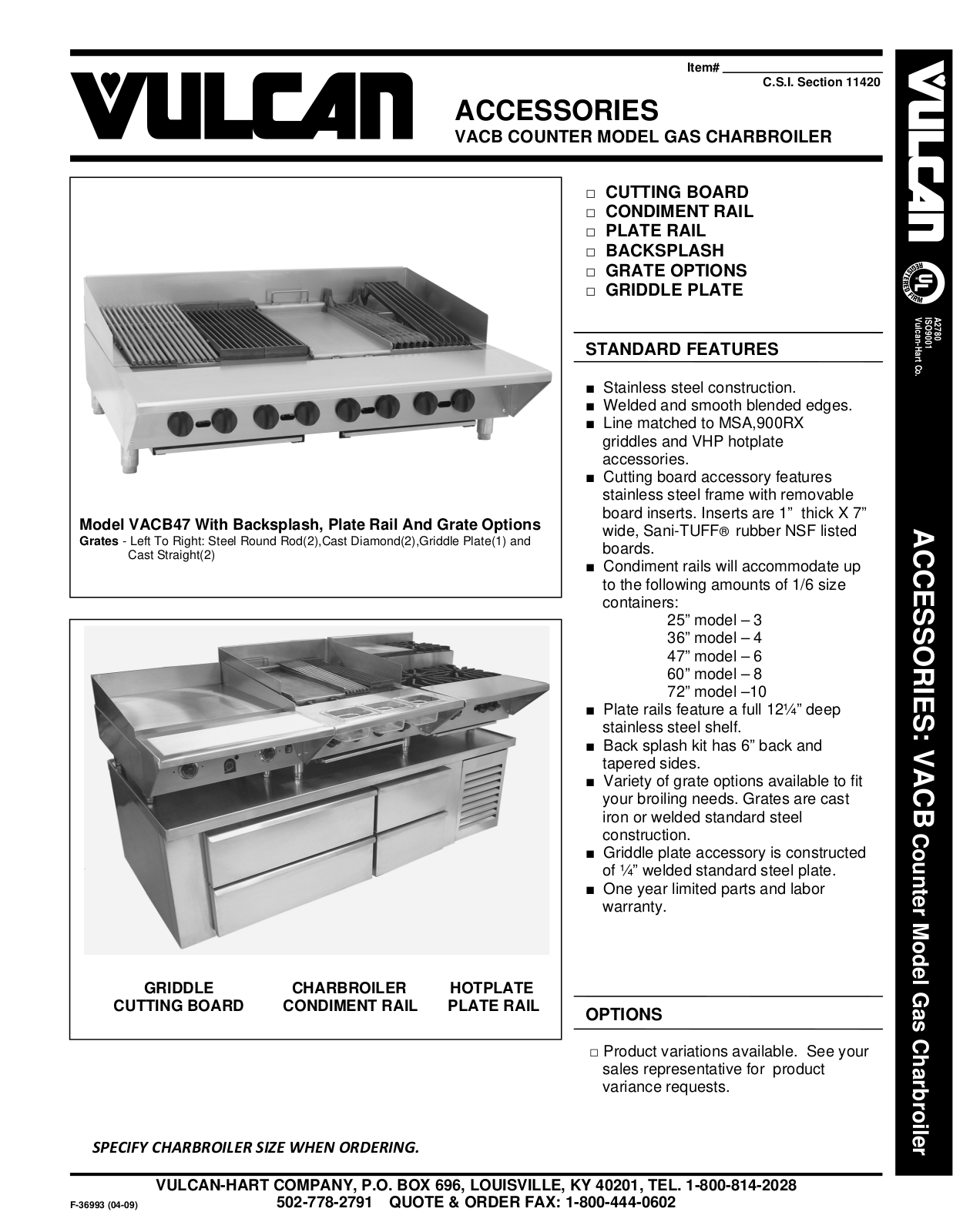 Vulcan Hart VACB COUNTER General Manual