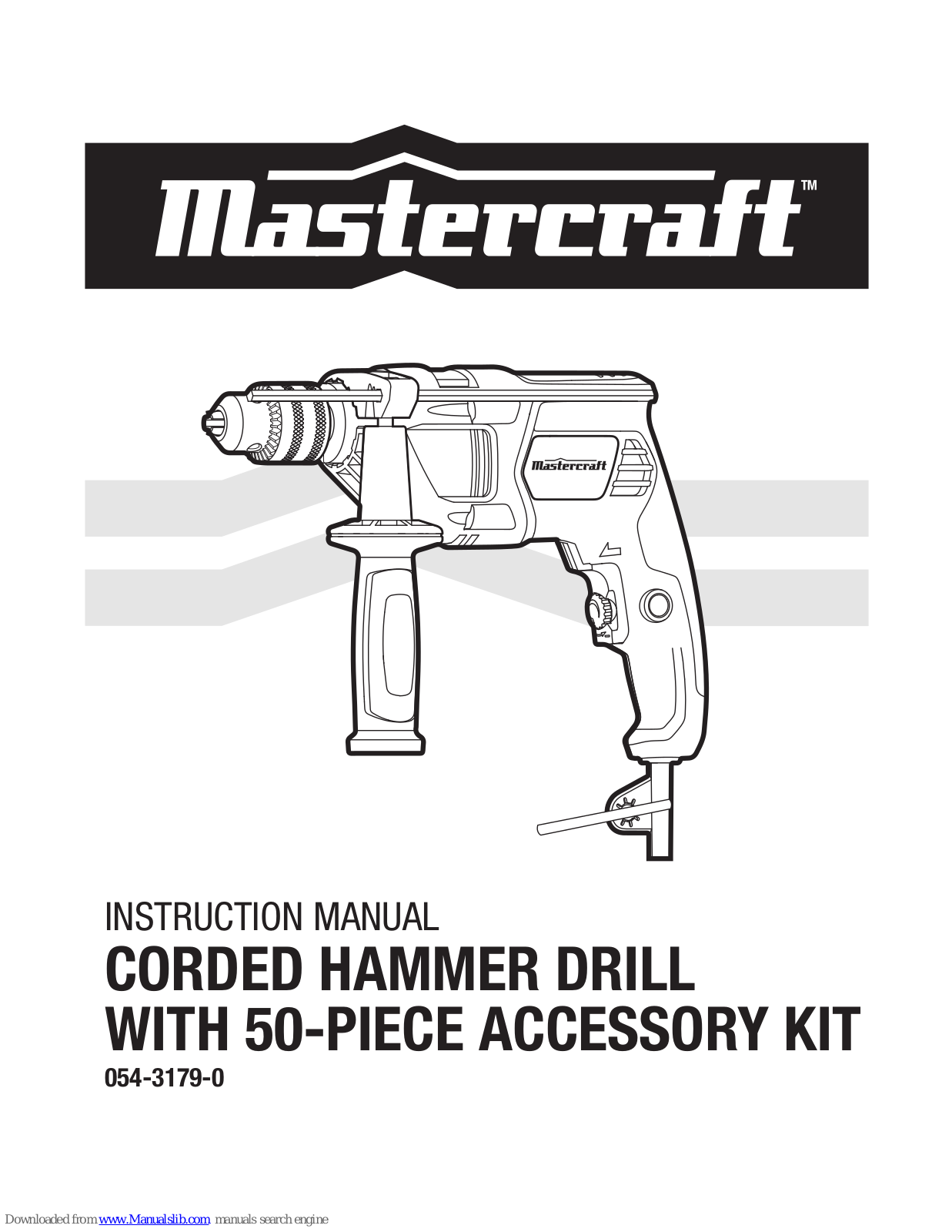 MasterCraft 054-3179 Instruction Manual