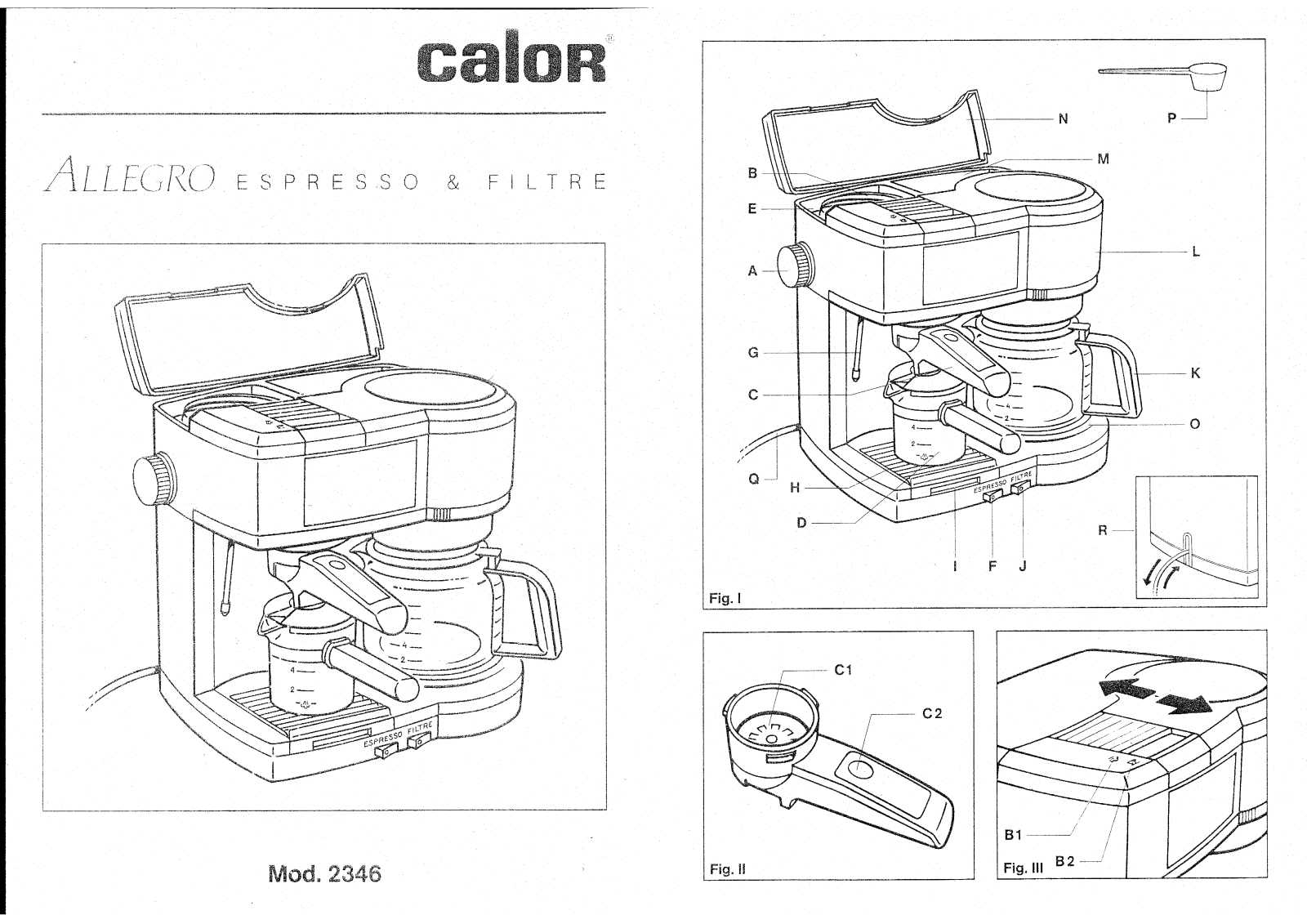 CALOR Expresso allegro User Manual