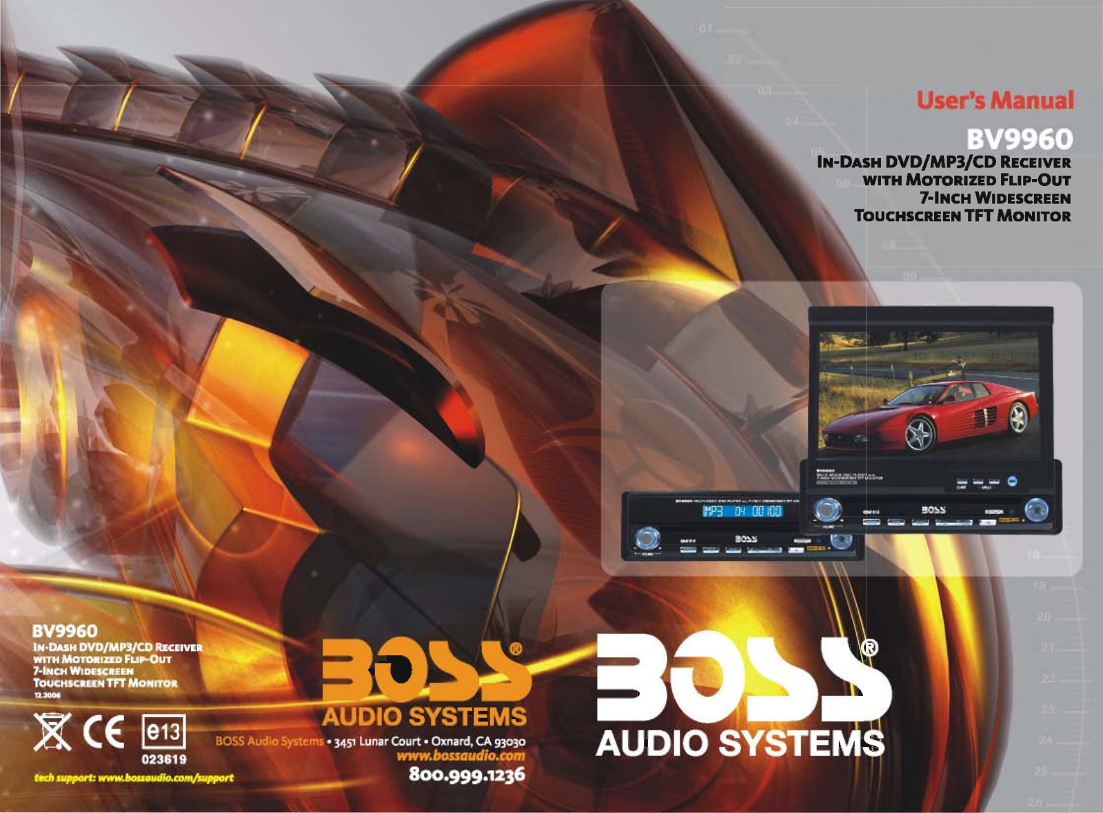 Boss Audio BV9960 User Manual