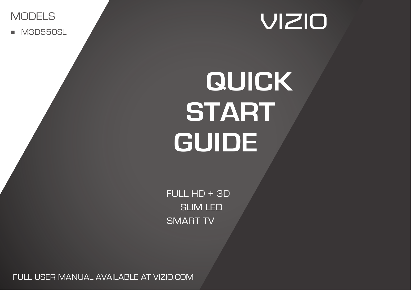 Vizio M3D550SL User Manual