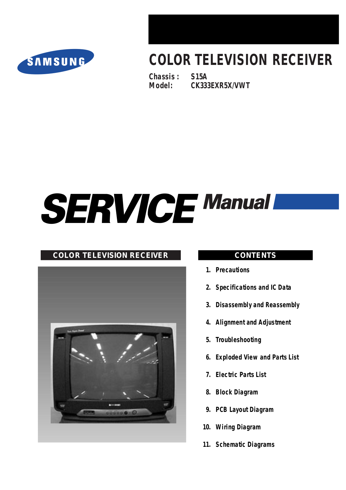 SAMSUNG CK333EXR5X Service Manual