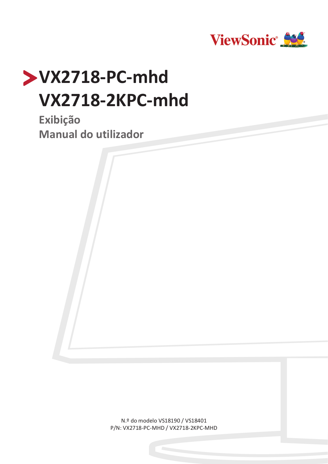 ViewSonic VX2718-PC-mhd, VX2718-2KPC-mhd User manual