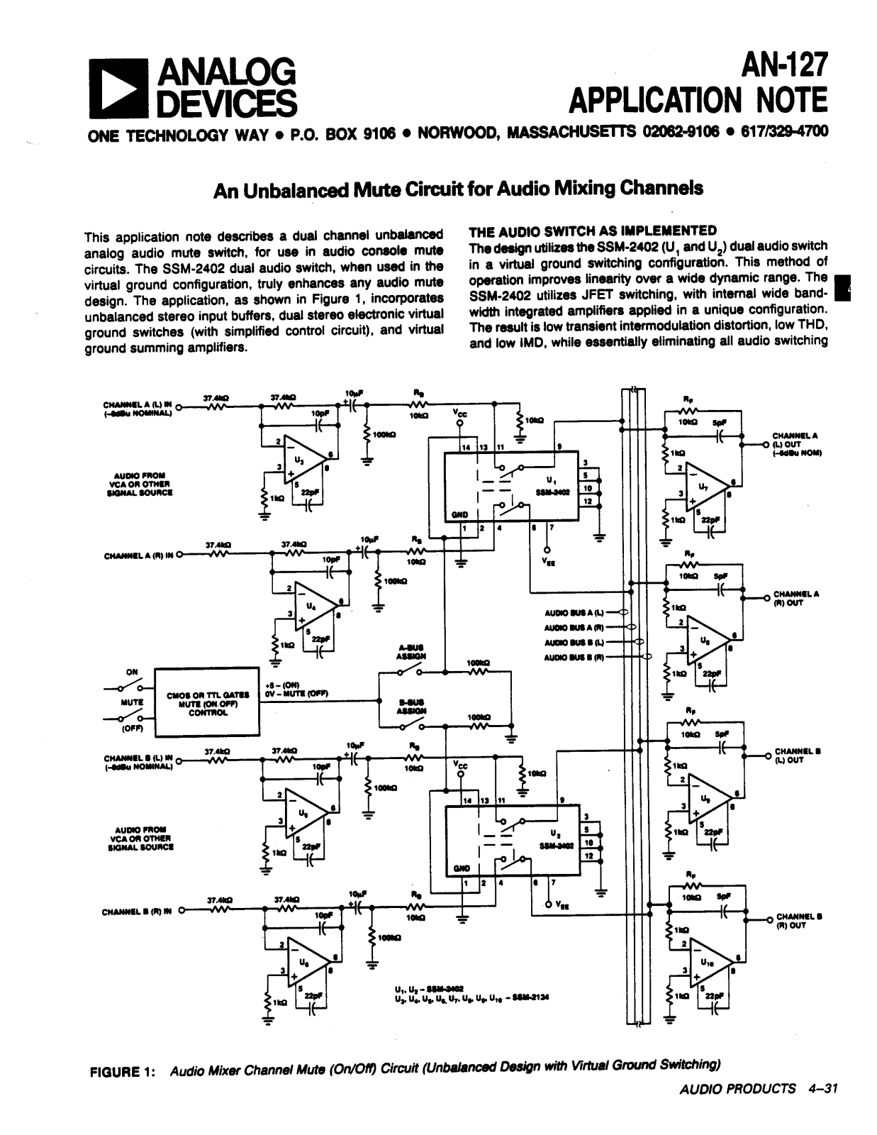 Analog Devices AN127 Application Notes