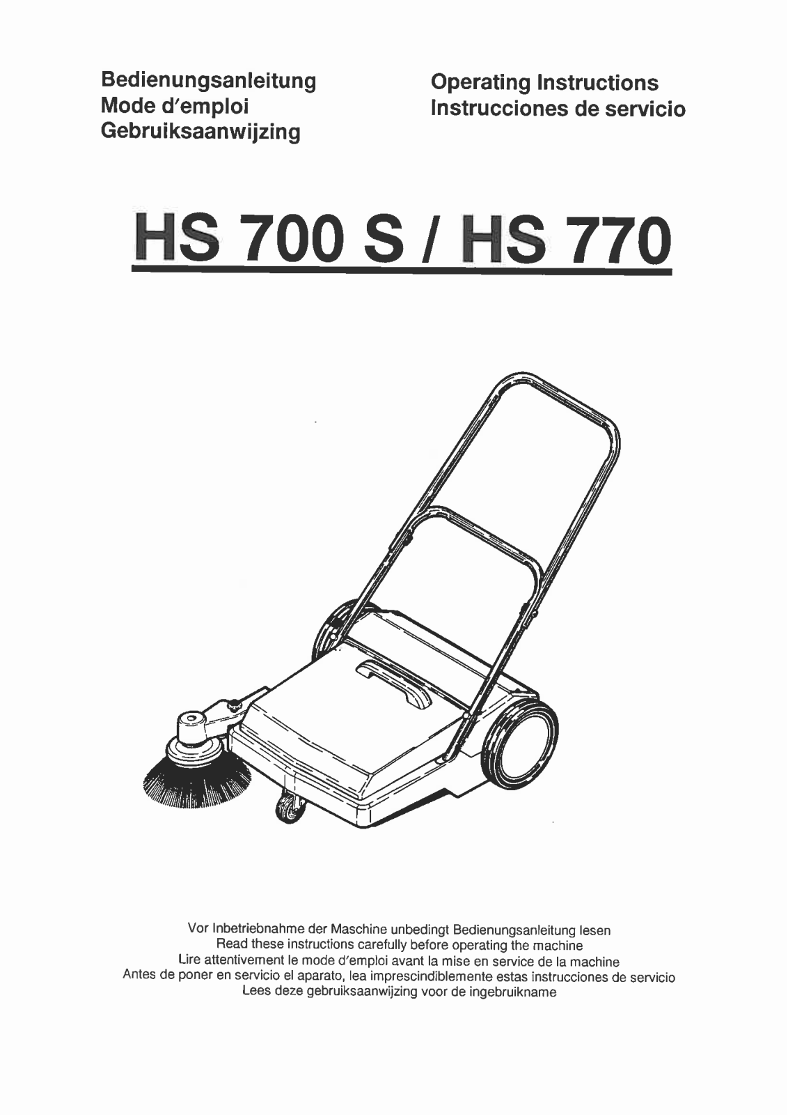 Cleanfix HS 770 User Manual