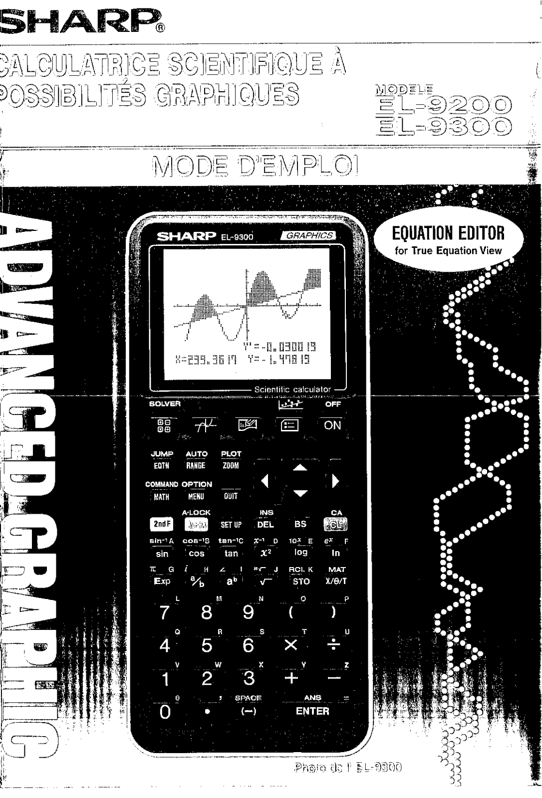 Sharp EL-9200, EL-9300 Manual