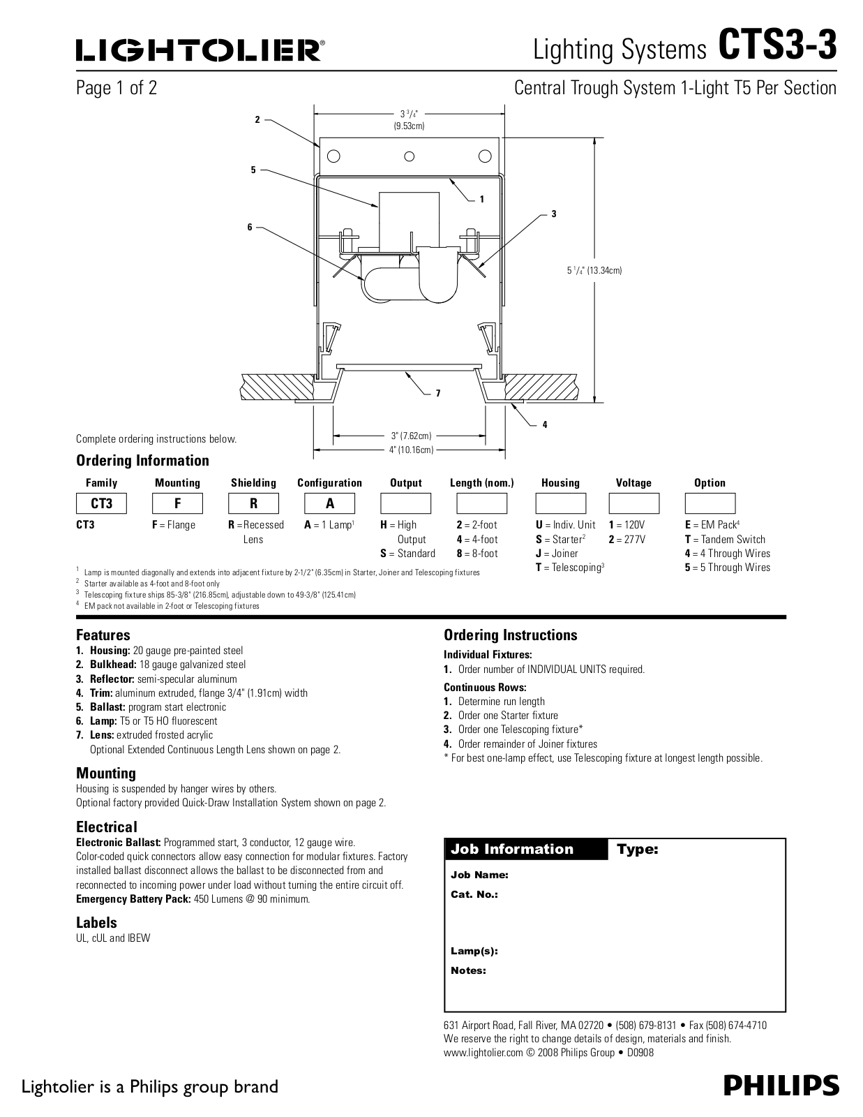 Lightolier CTS3-3 User Manual