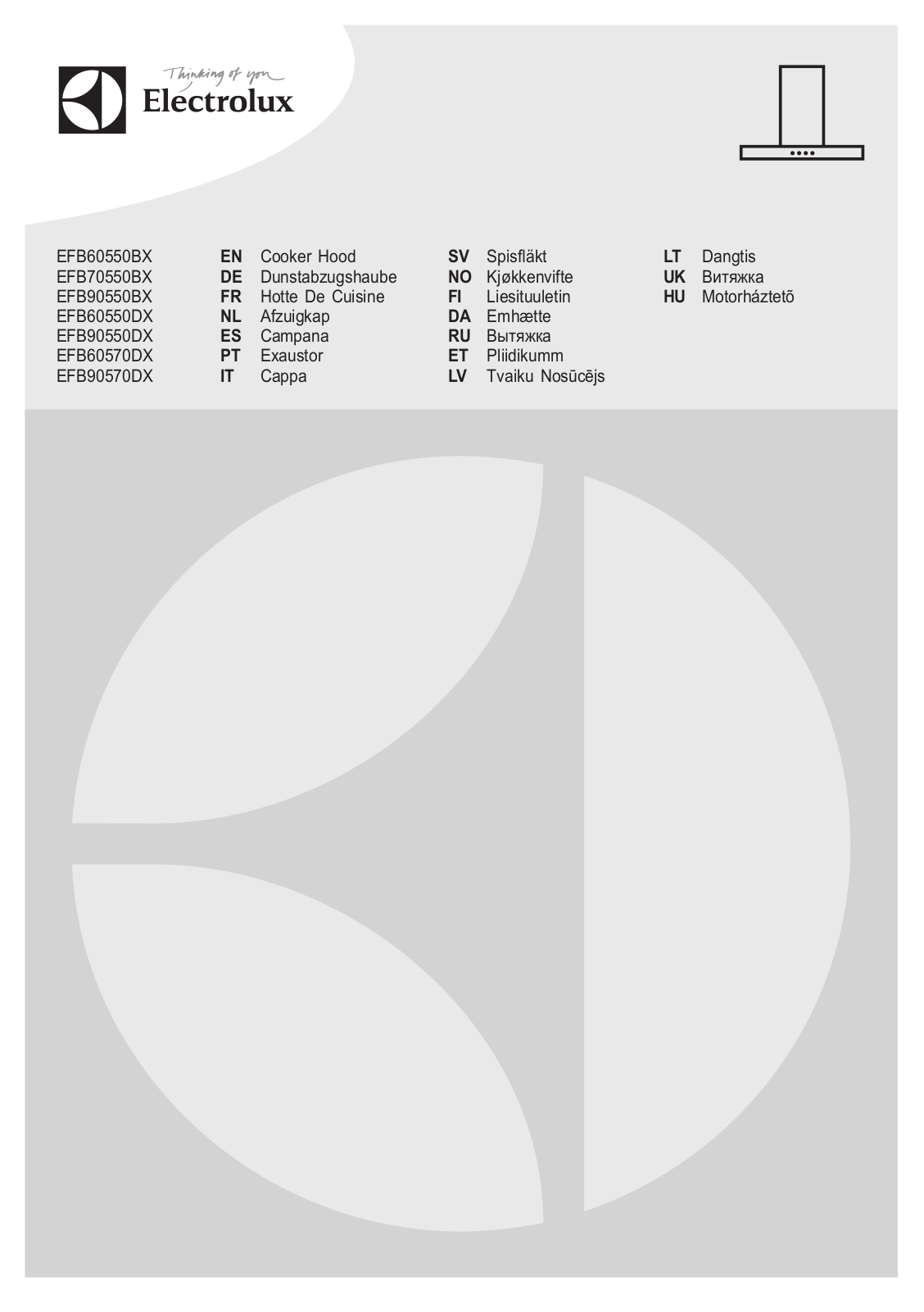 Electrolux EFB60570DX User Manual