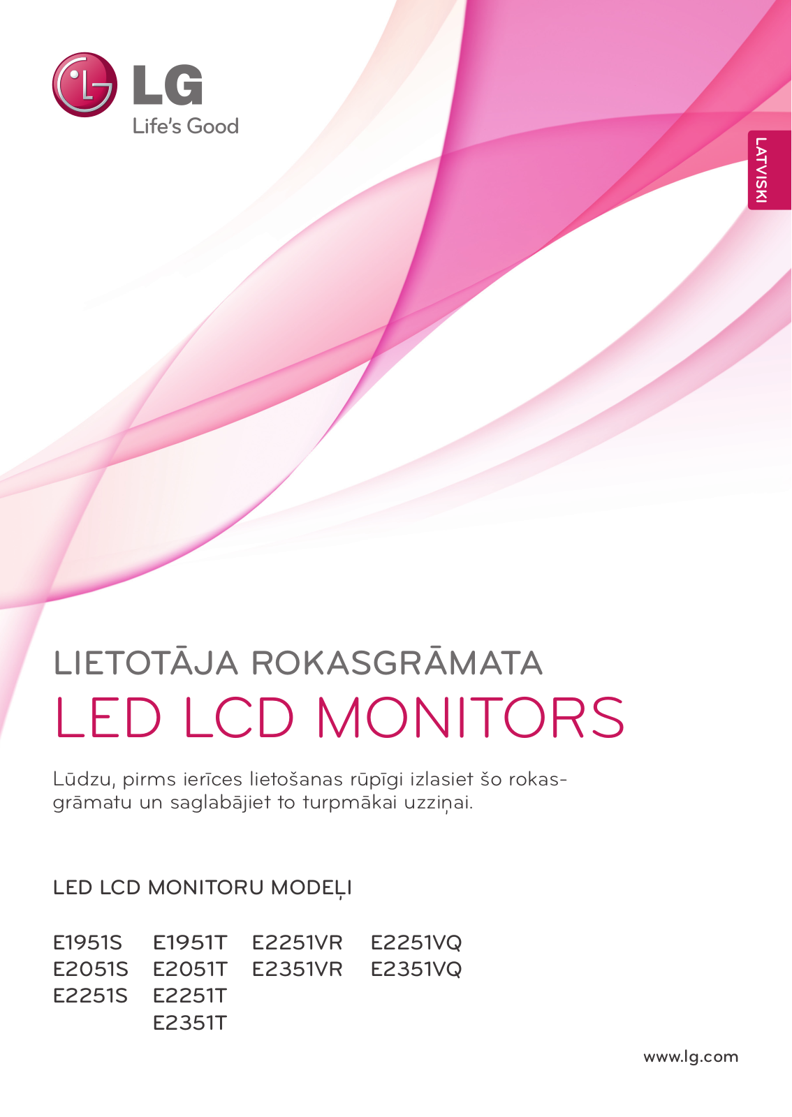 Lg E2251VR, E2251T, E1951S, E1951T User Manual