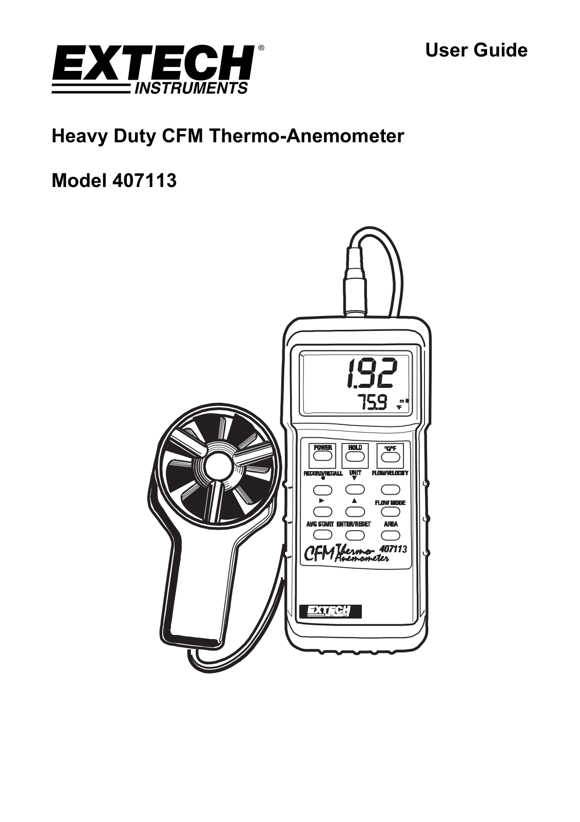 Extech Instruments 407113 User Manual