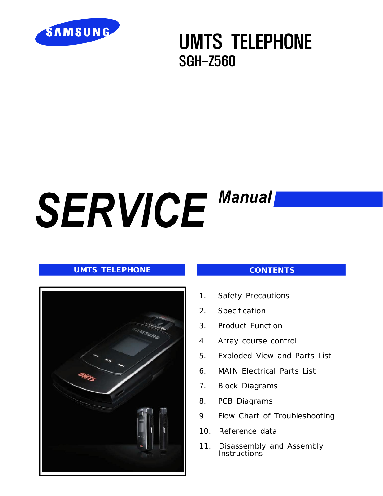Samsung SGH-Z560 Service Manual