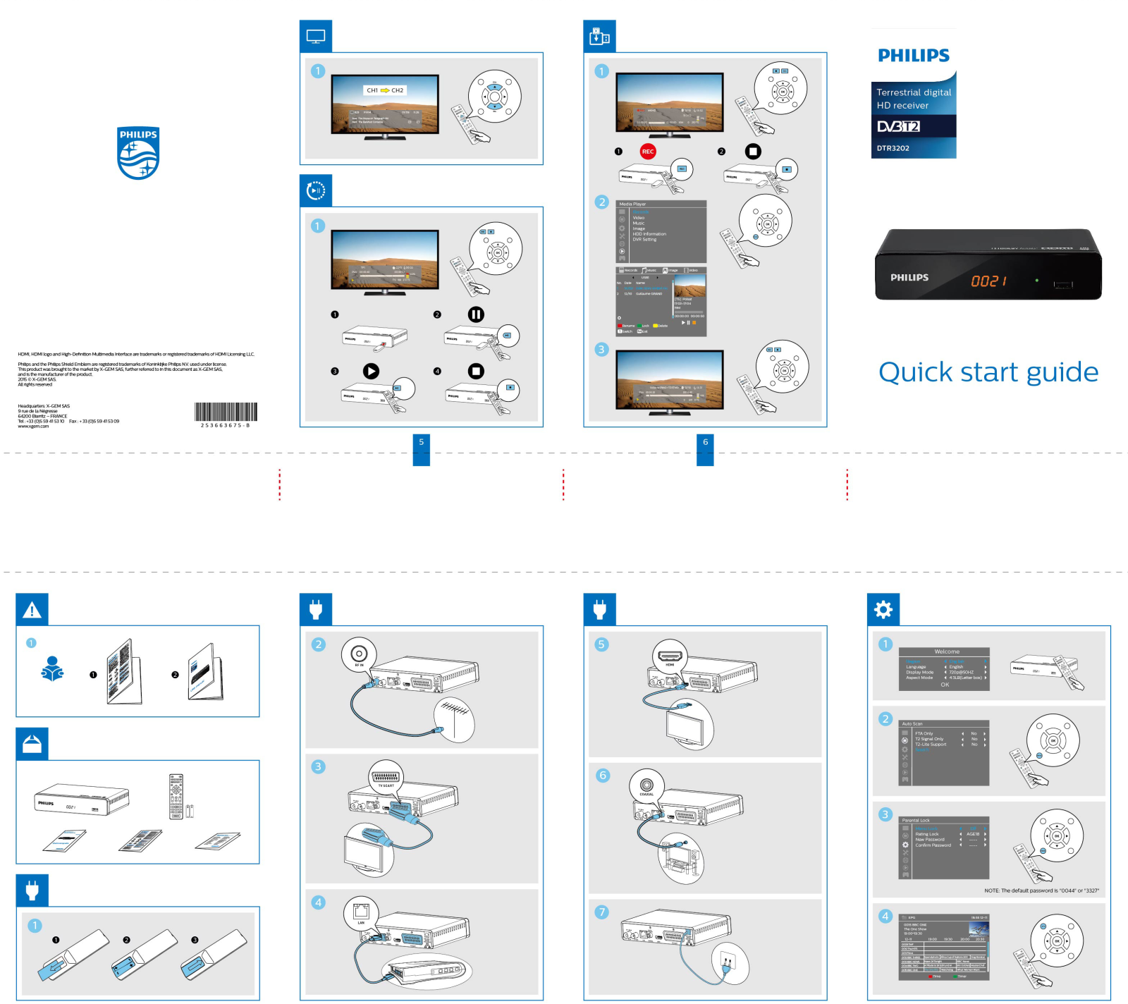 Philips DTR3202 Getting Started Guide