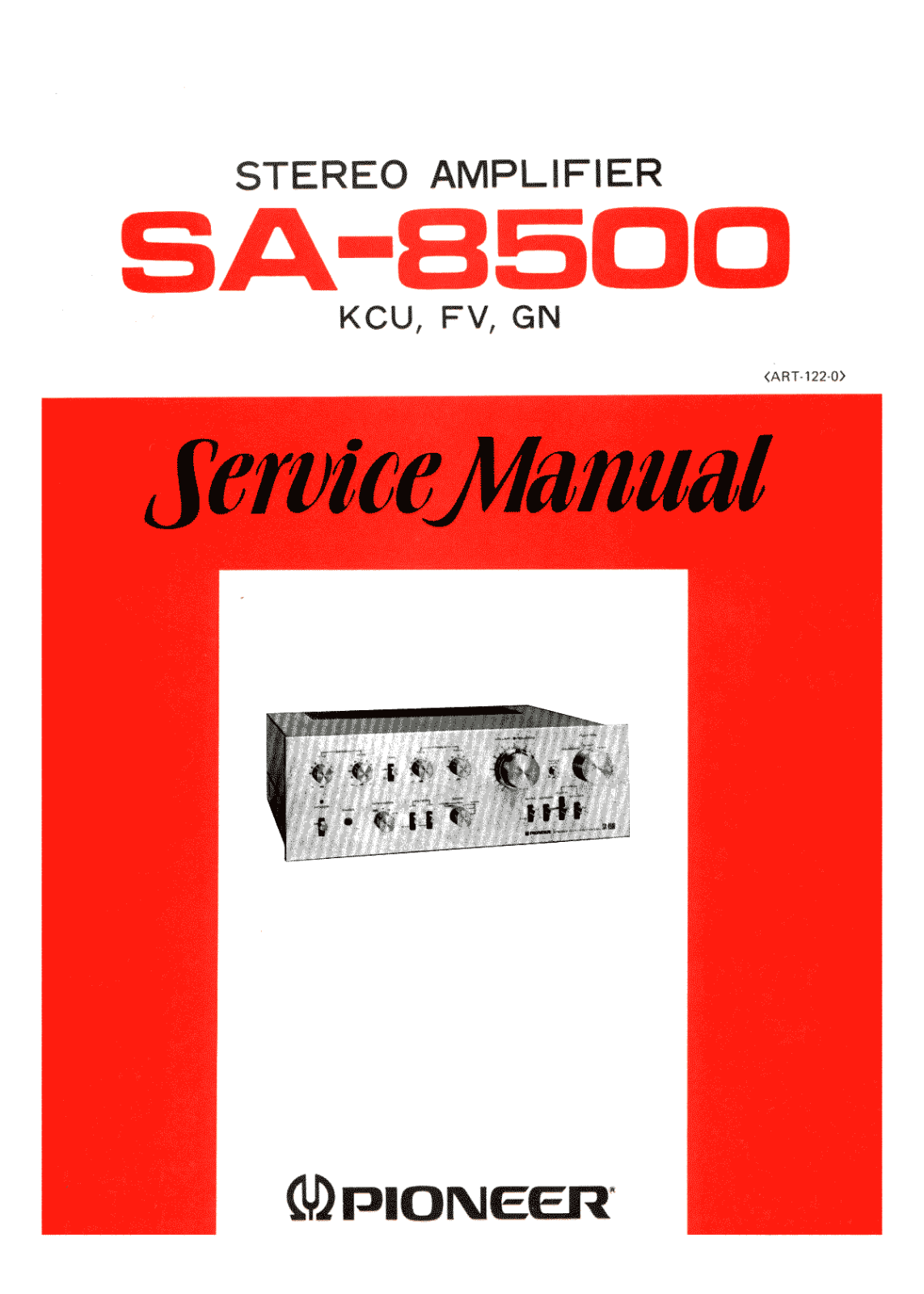 Pioneer SA-8500 Service manual