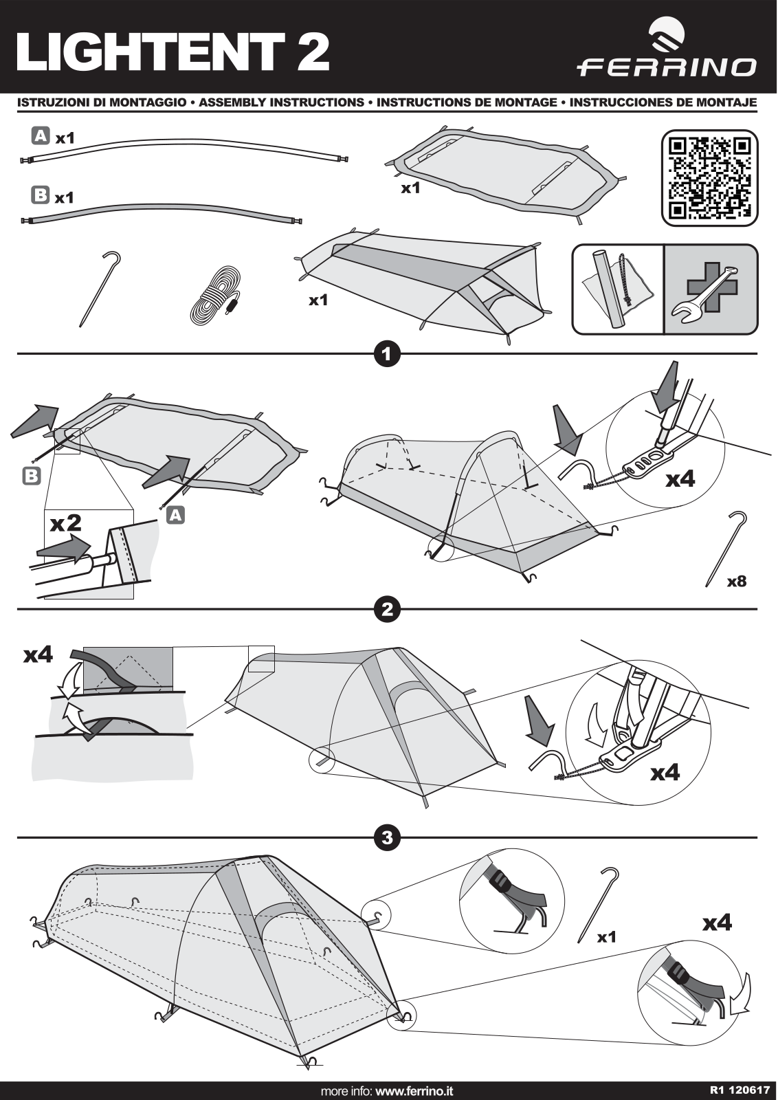 Ferrino Lighttent 2 User manual