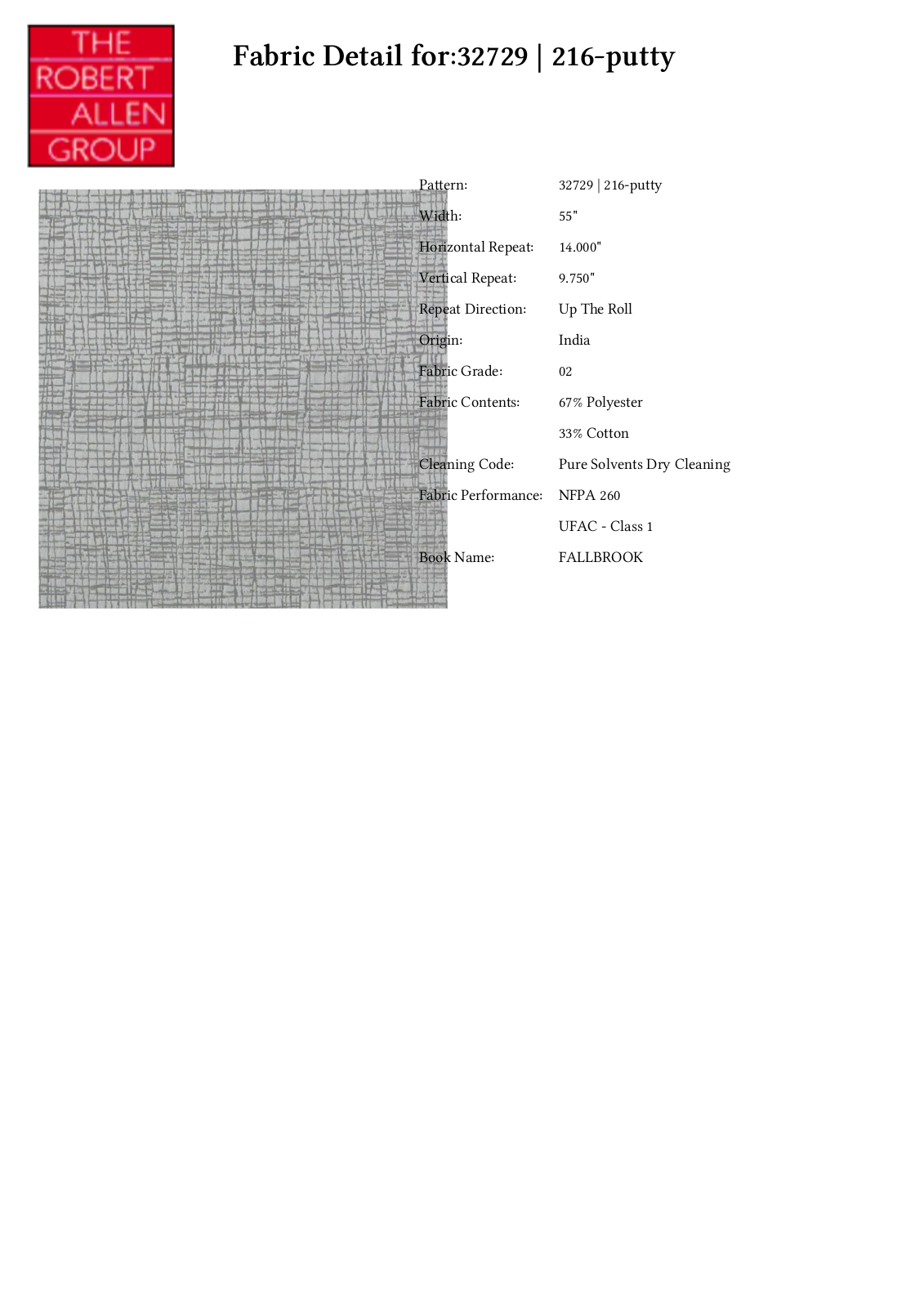 Duralee CRAL6321 Specifications - ManualMachine.com