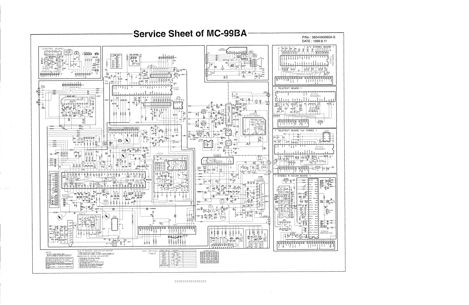 LG CT-21Q20E Schematic