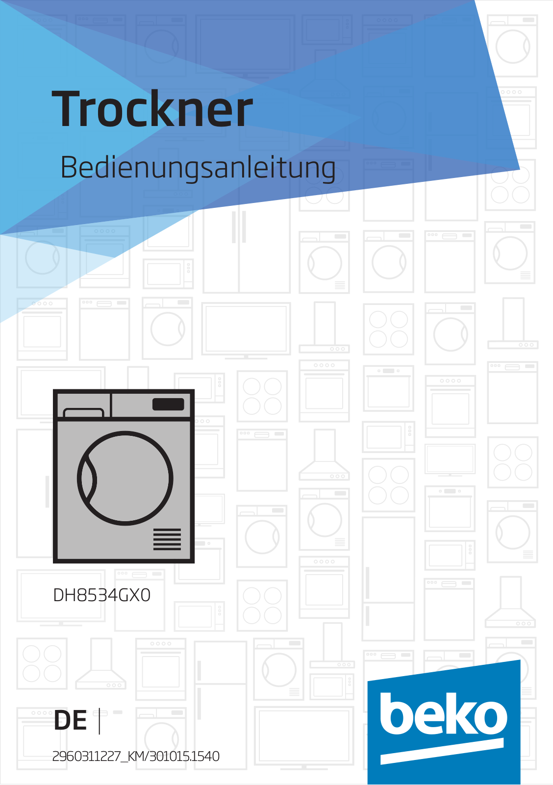 Beko DH8534GX0 User manual