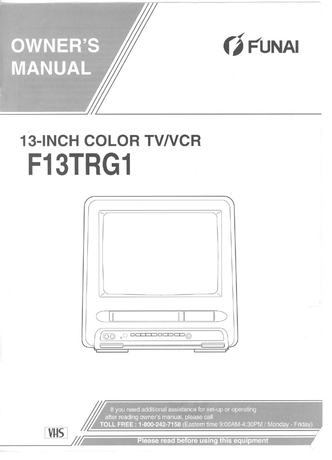 Funai F13TRG1 User Manual