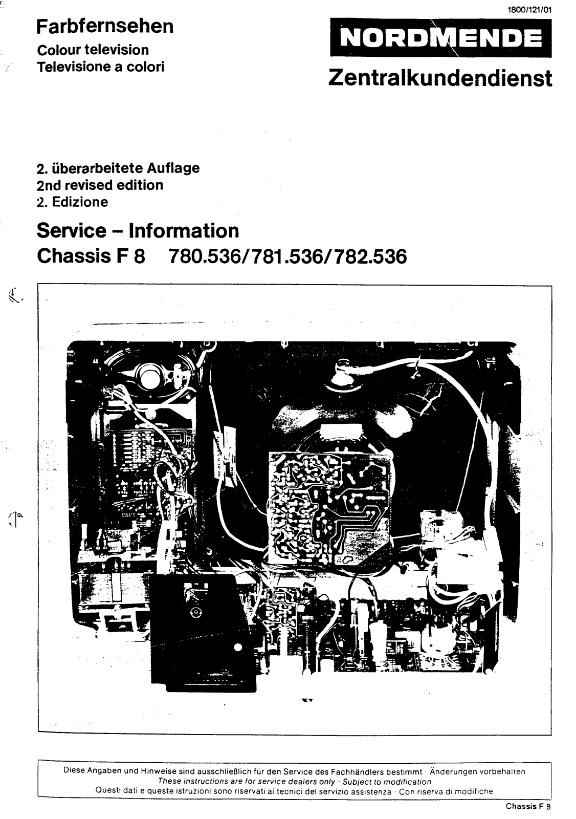 Nordmende Chassis F8 Service Manual