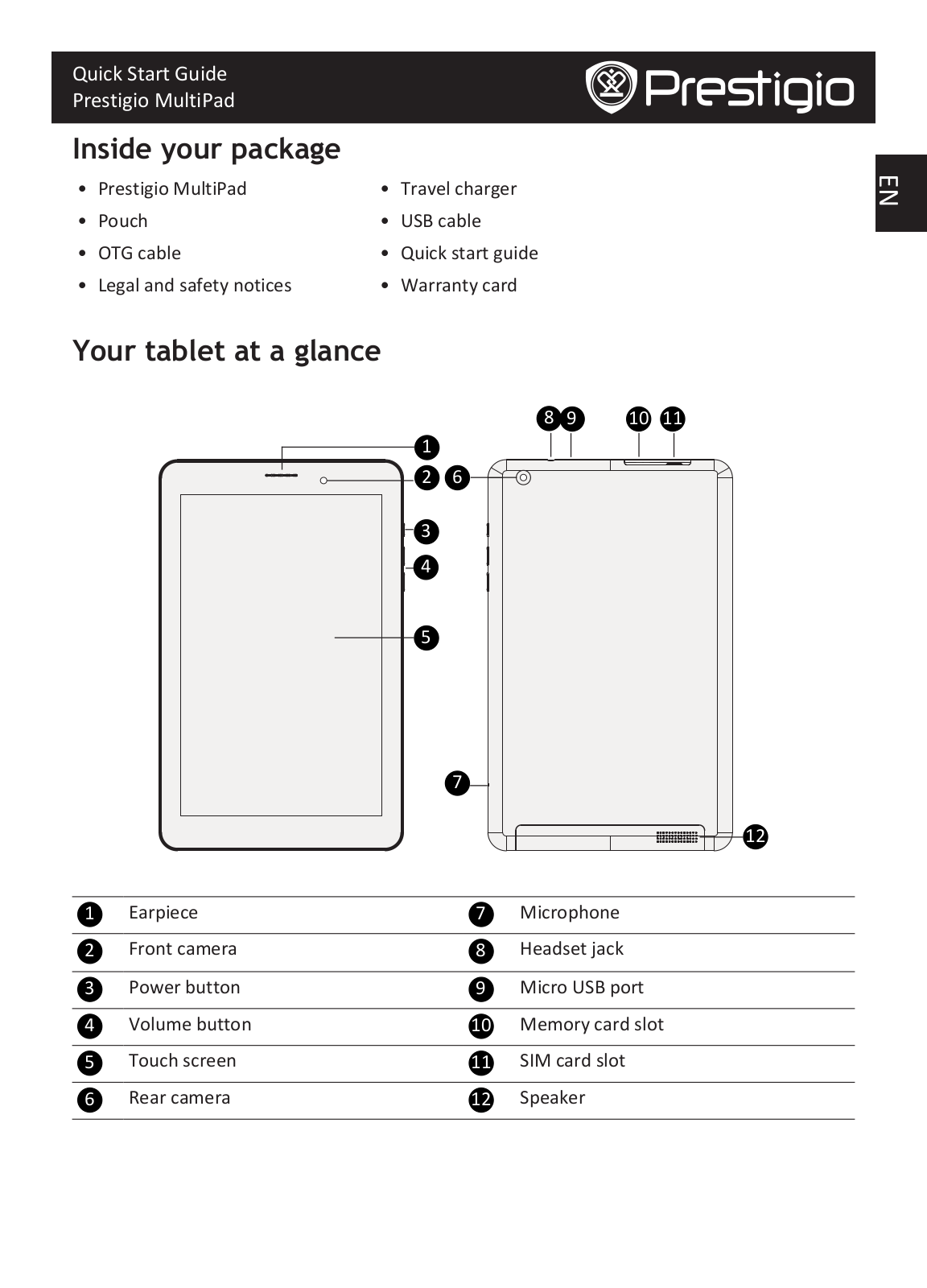 Prestigio MultiPad 4 QUANTUM 8.0 3G User Manual