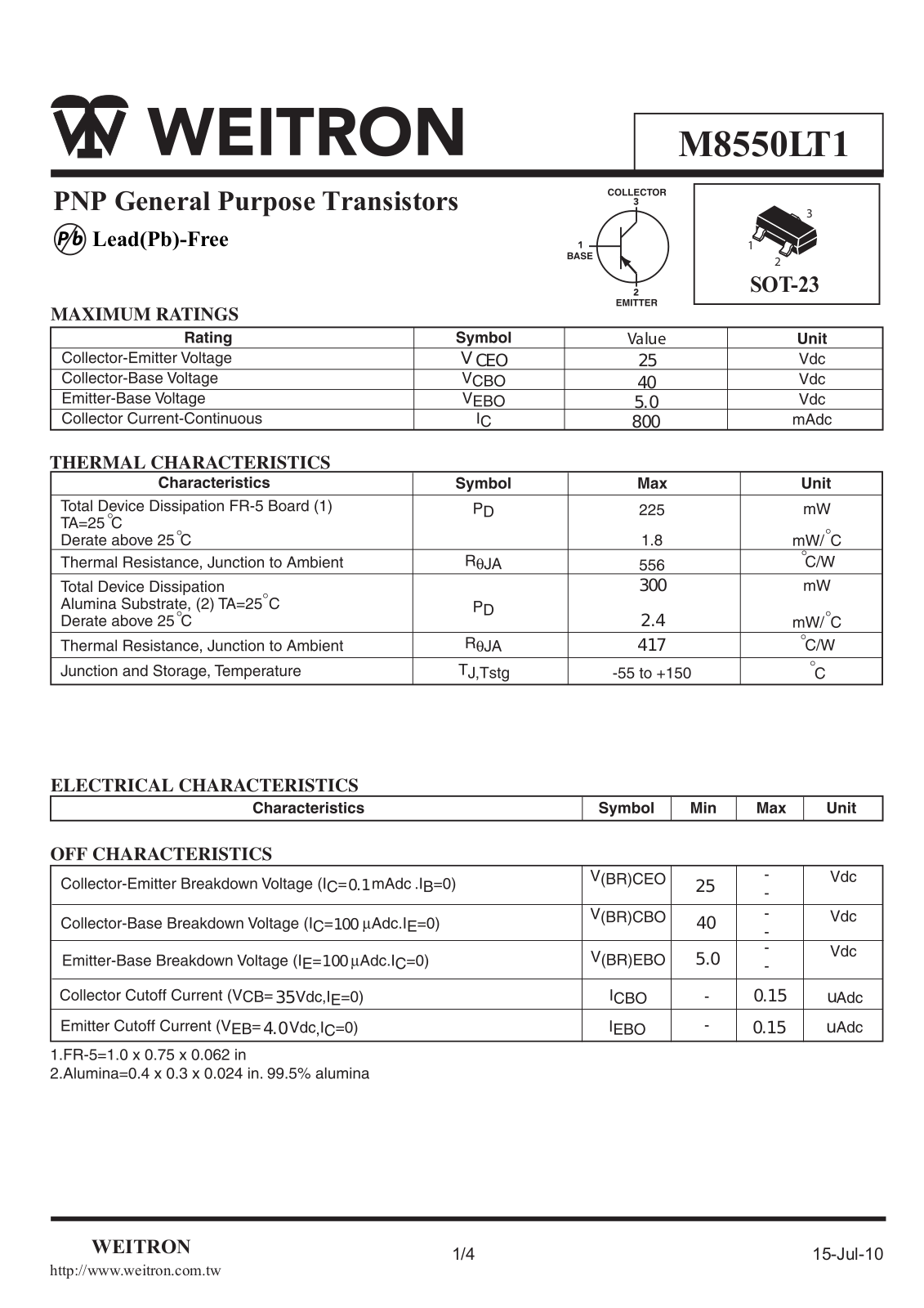 Datasheet m8550lt1 Datasheet - ManualMachine.com