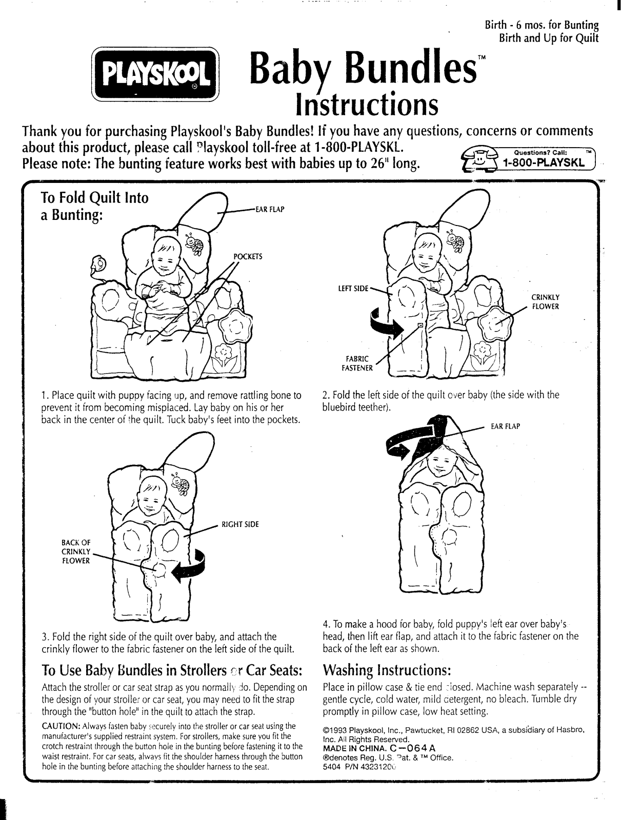 HASBRO Baby Bundles User Manual