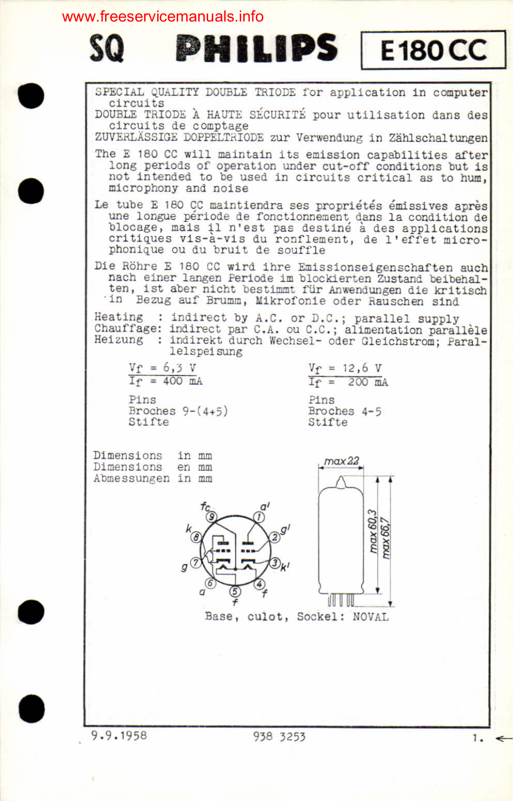 Philips e180cc DATASHEETS