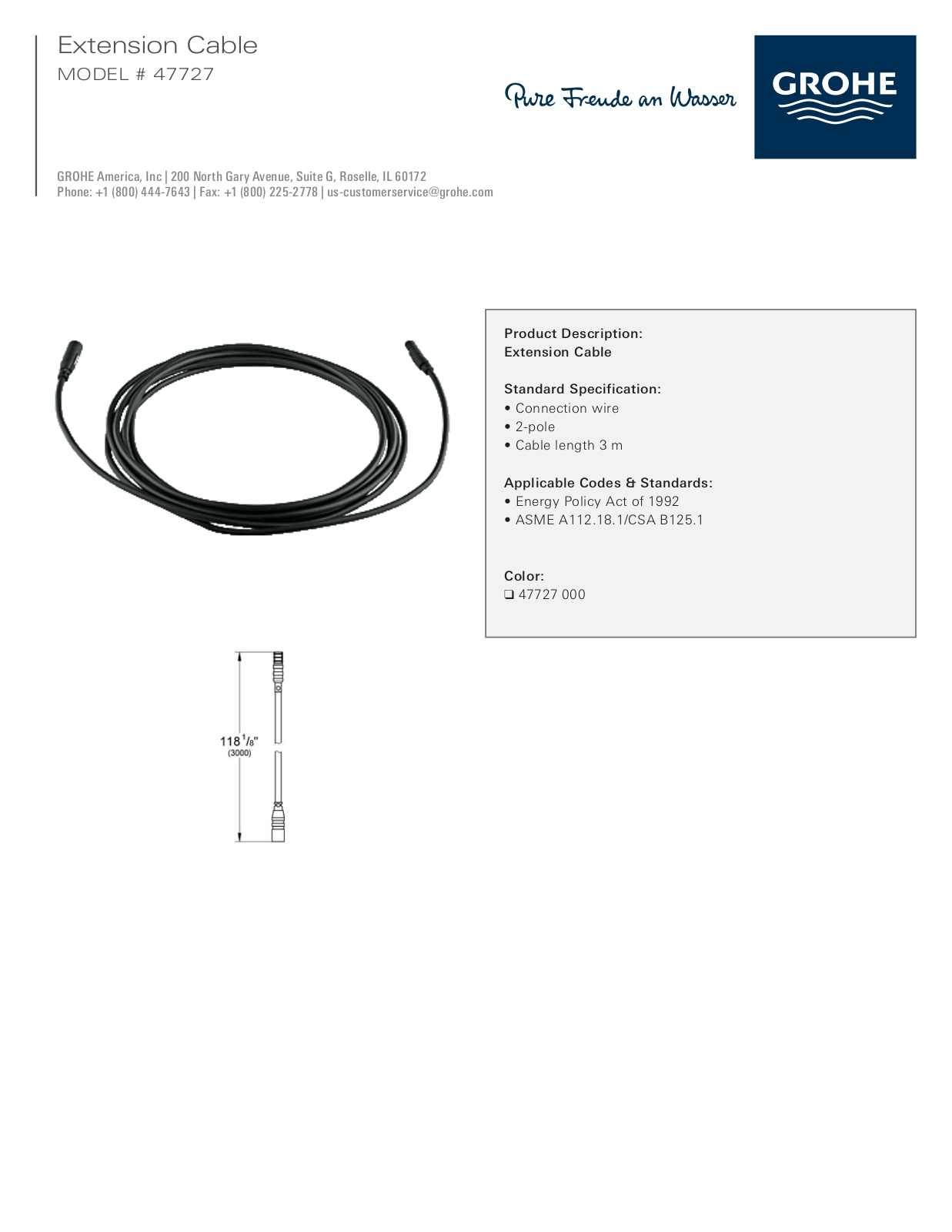 GROHE GRH5034 Specifications - ManualMachine.com