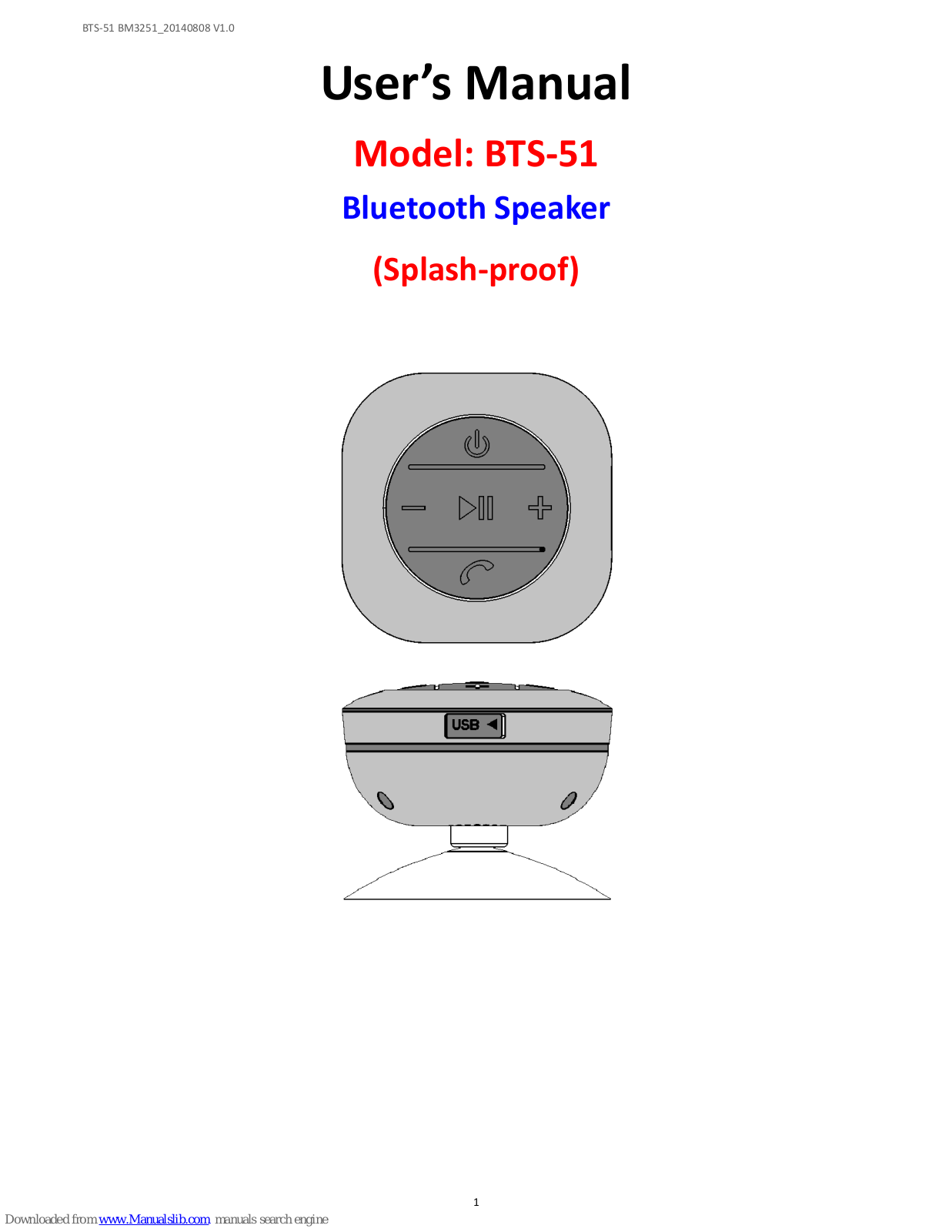 FCCID BTS-51 User Manual