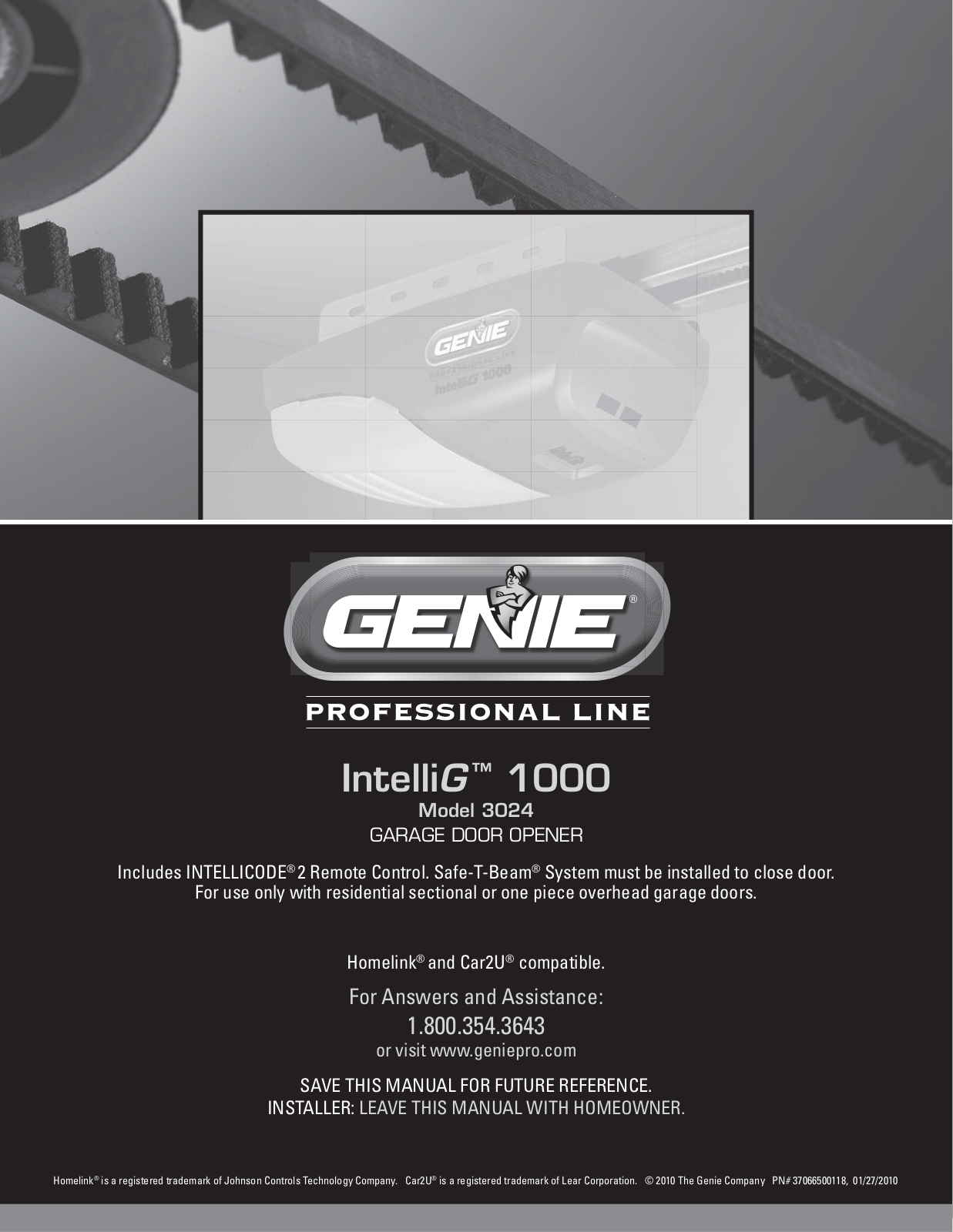 Genie INTELLIG 3024 User Manual